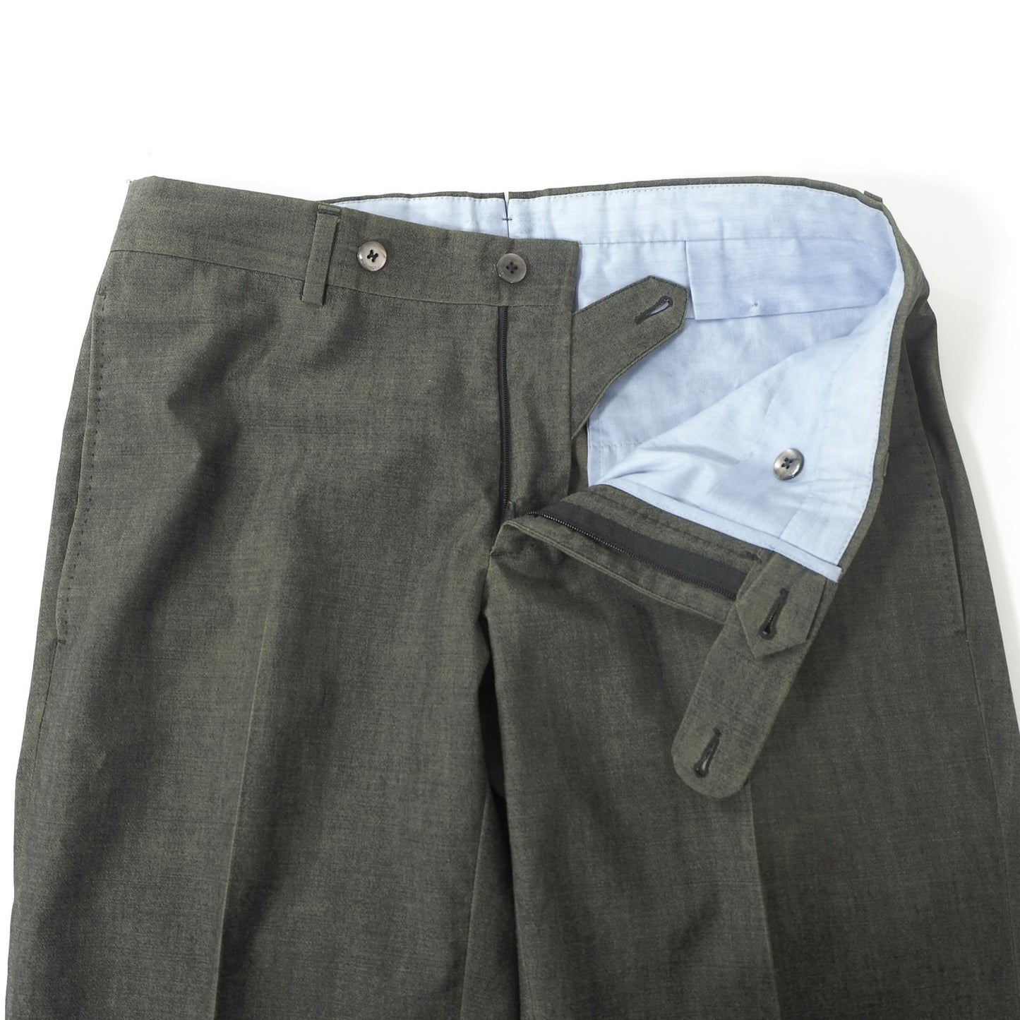 ボリオリ BOGLIOLI イタリア製 アンコン ダブルブレスト スーツ ジャケット パンツ 44 カーキ メンズ 正規品 6-ZA020