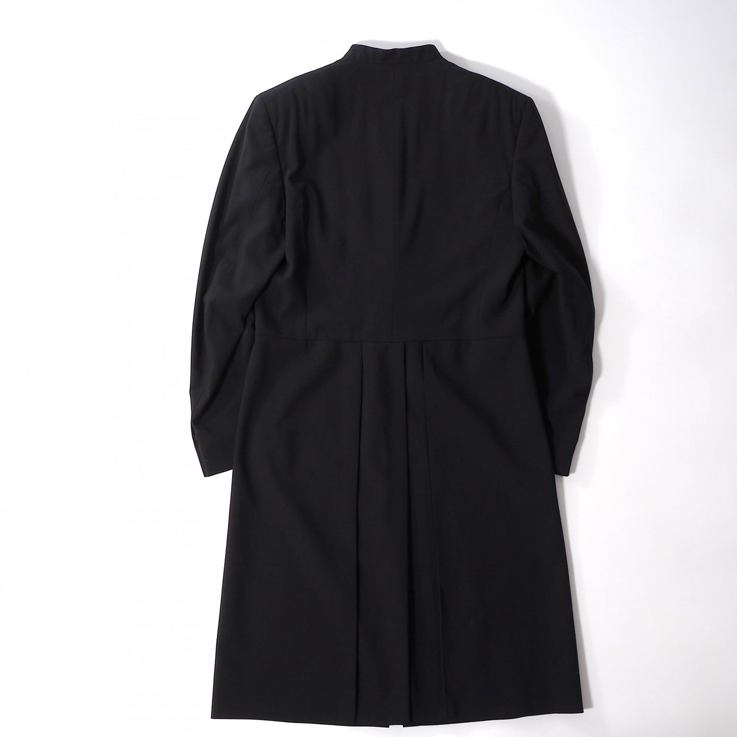 希少 ジャンニヴェルサーチGIANNI VERSACE ヴィンテージ ウール スーツ ロングジャケット パンツ 46 ブラック メンズ 正規品 6-ZA029