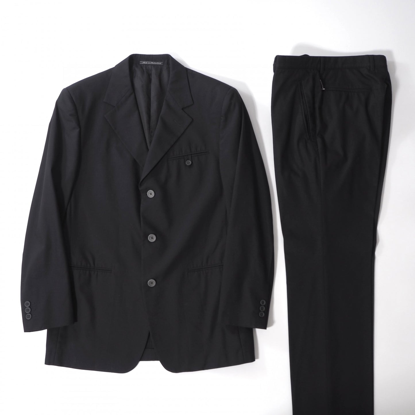 ジャンニヴェルサーチ GIANNI VERSACE ヴィンテージ スーツ セットアップ 48ブラック メンズ 正規品 6-ZA031