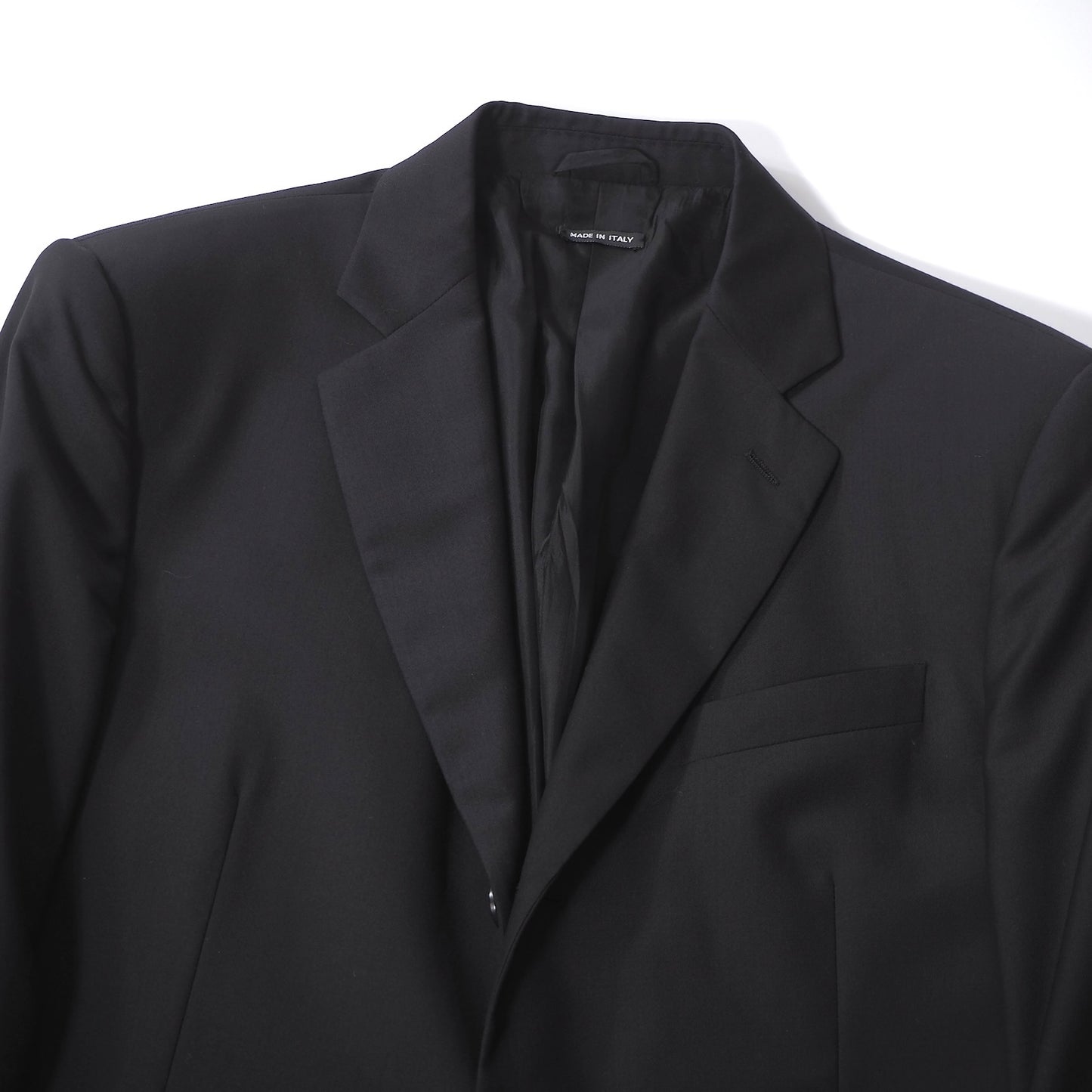 ジョルジオアルマーニ GIORGIO ARMANI 黒タグ スーツ ジャケット スラックス パンツ 50 ブラック メンズ 正規品 6-ZC003