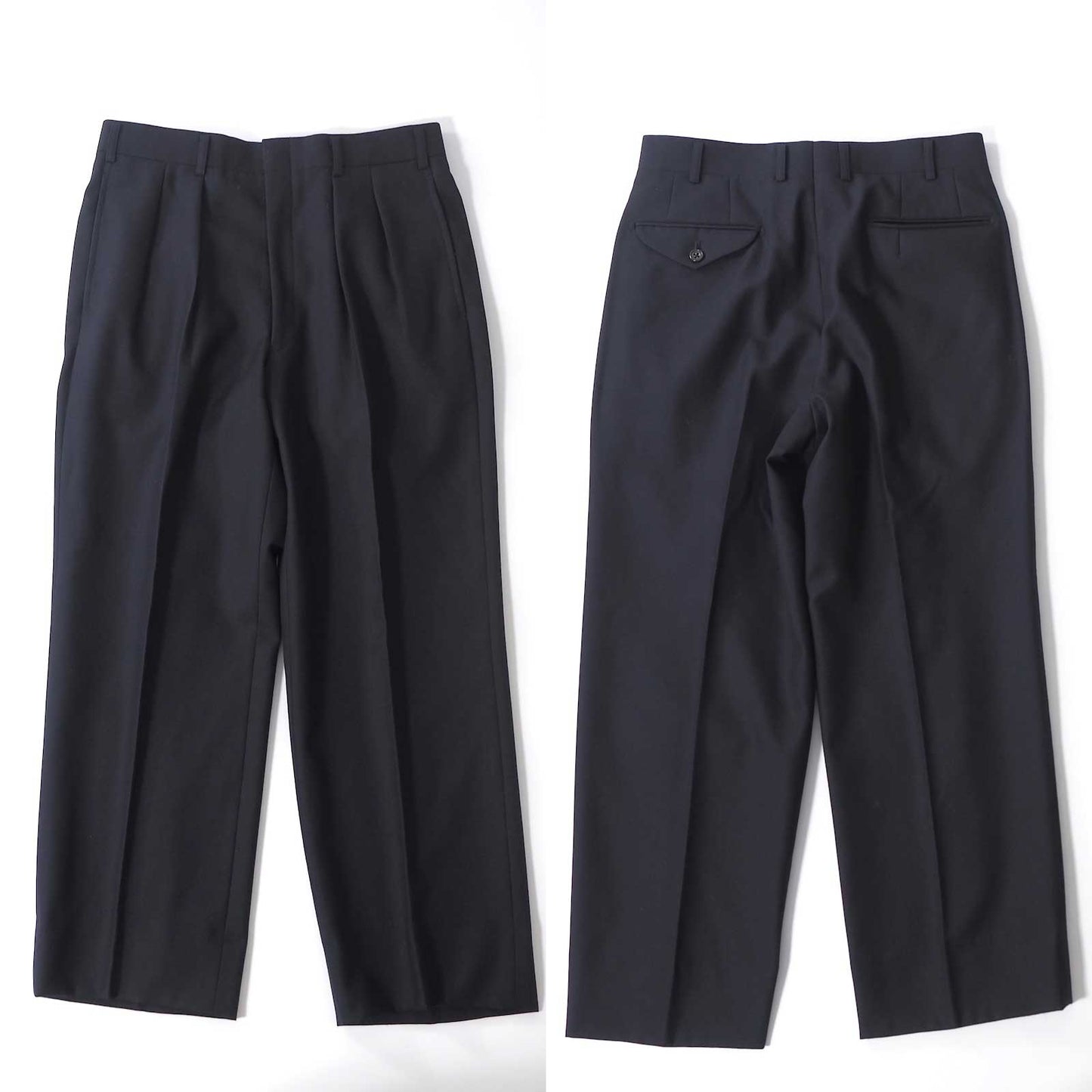 美品 バーバリー Burberrys’ ヴィンテージ 金ボタン ダブルブレストスーツ ジャケット スラックス 94-84-165 ネイビー メンズ 正規品 6-ZC004