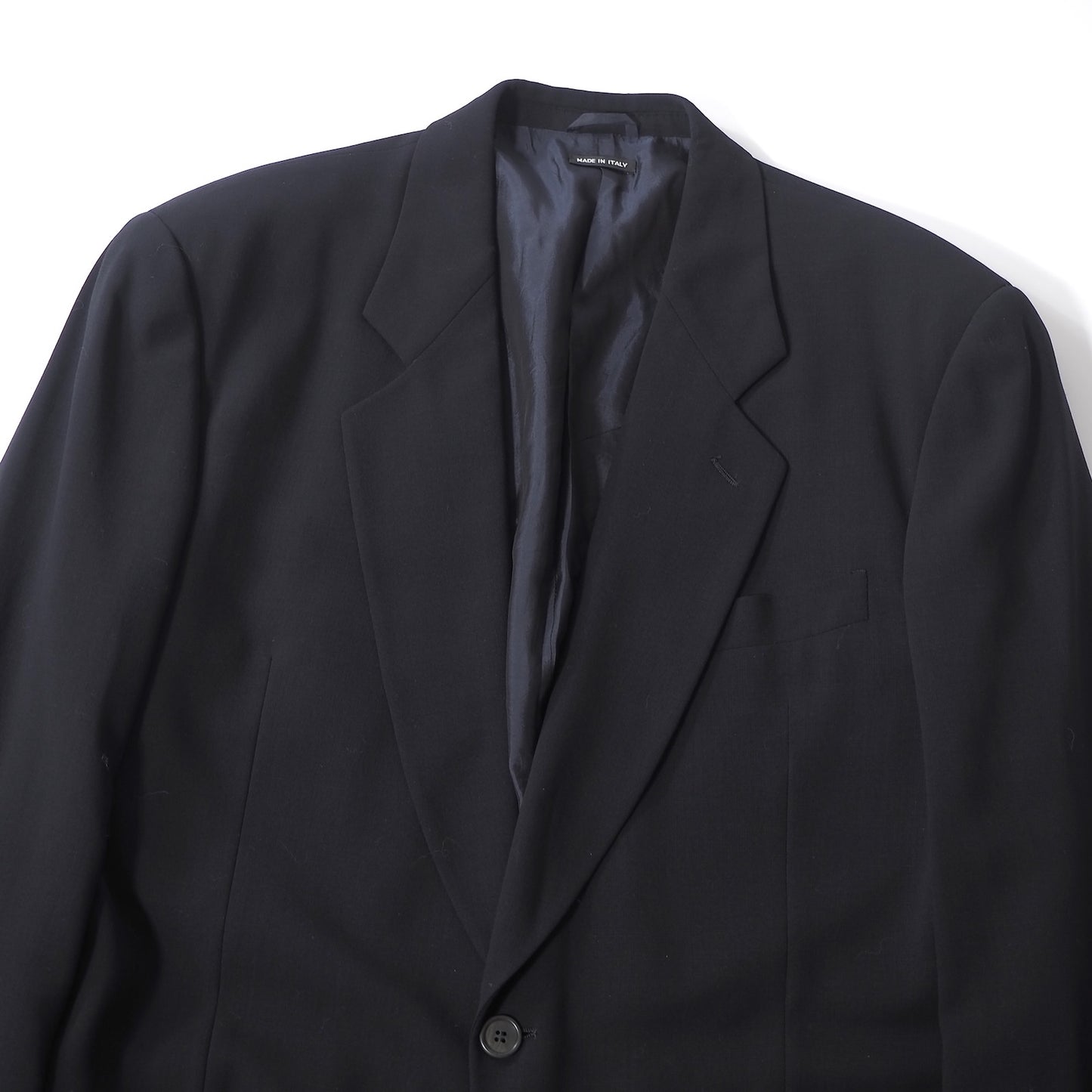 ジョルジオアルマーニ GIORGIO ARMANI ヴィンテージ 黒タグ スーツ ジャケット パンツ 52 ダークネイビー メンズ 正規品 6-ZC005