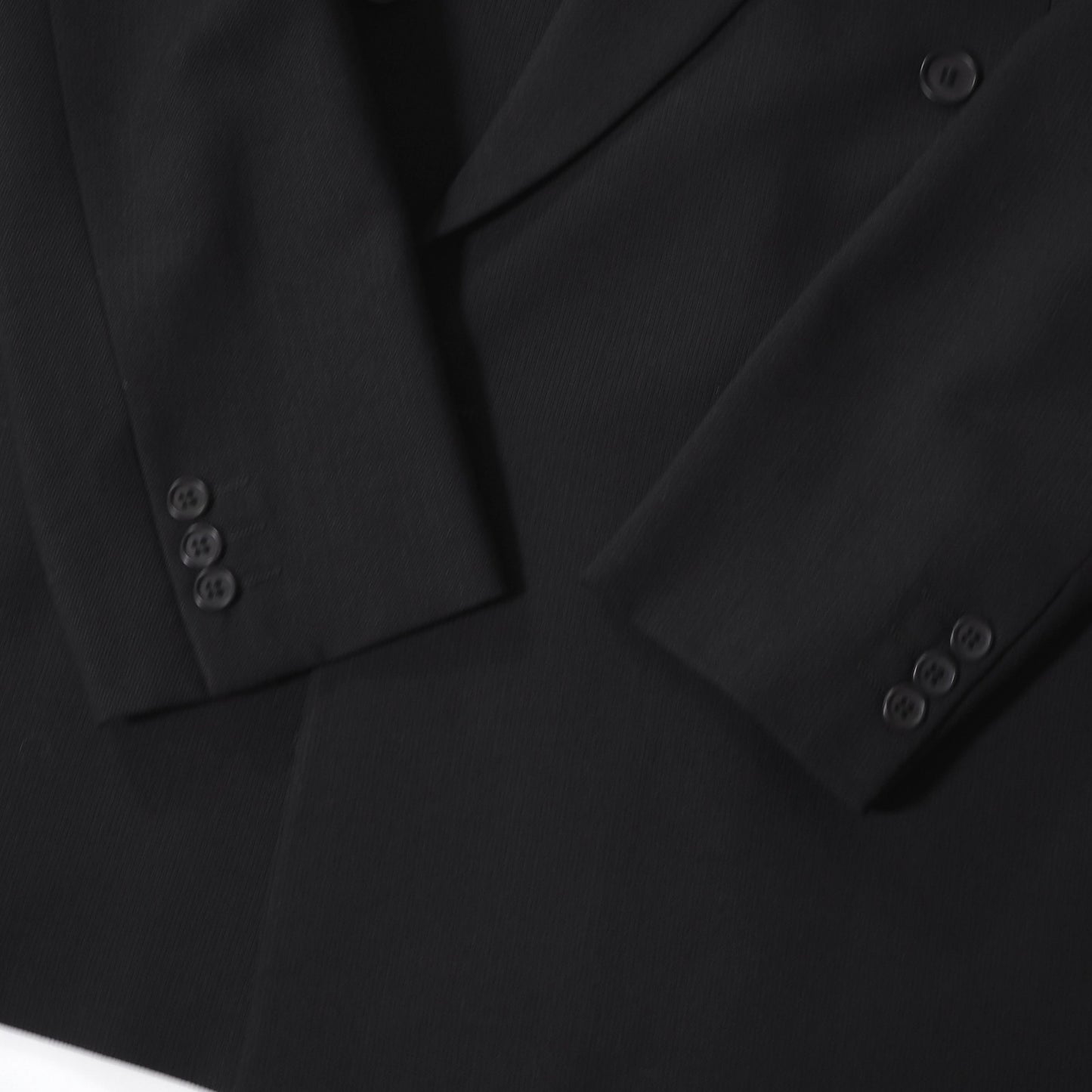 ジョルジオアルマーニ GIORGIO ARMANI ダブルブレスト ストレッチ スーツ ジャケット スラックス 48 ブラック メンズ 正規品 6-ZC007