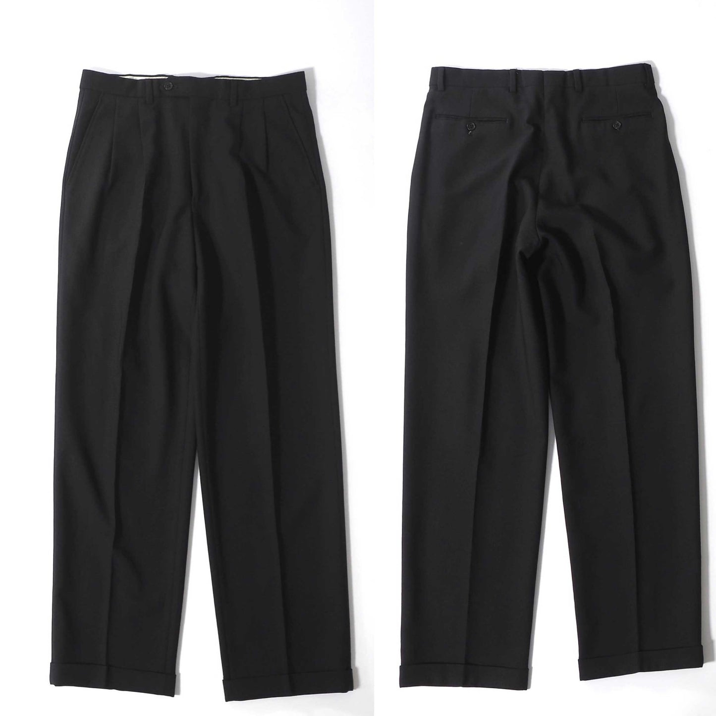 ジョルジオアルマーニ GIORGIO ARMANI ダブルブレスト ストレッチ スーツ ジャケット スラックス 48 ブラック メンズ 正規品 6-ZC007