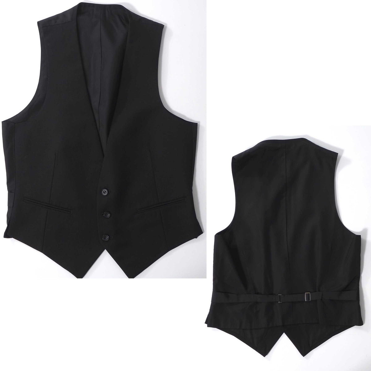 美品 クリスチャンディオール Christian Dior MONSIEUR ヴィンテージ 3ピース スーツ 92-80-170 ブラック メンズ 正規品 6-ZC009