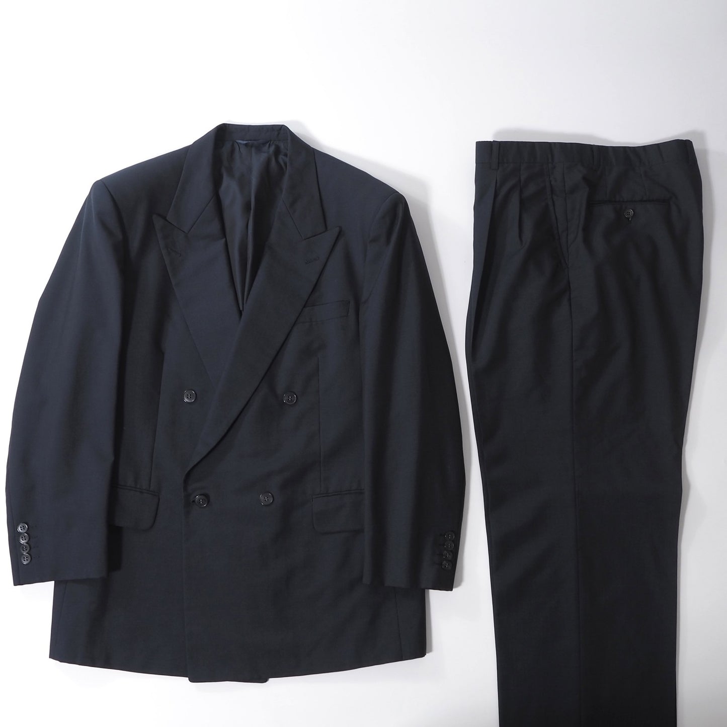 クリスチャンディオール Christian Dior MONSIEUR ヴィンテージ ダブルブレスト スーツ ジャケット パンツ 101-91-180 ネイビー メンズ 正規品 6-ZC012