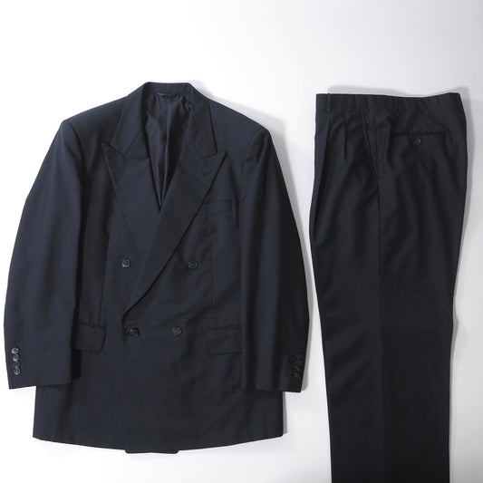 クリスチャンディオール Christian Dior MONSIEUR ヴィンテージ ダブルブレスト スーツ ジャケット パンツ 101-91-180 ネイビー メンズ 正規品 6-ZC012