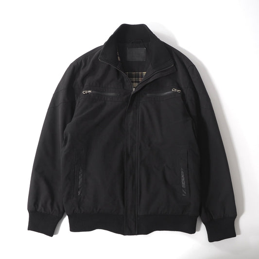 サルヴァトーレフェラガモ Salvatore Ferragamo ガンチーニ ボンバー ジャケット 50 ブラック メンズ 正規品 6-ZC013