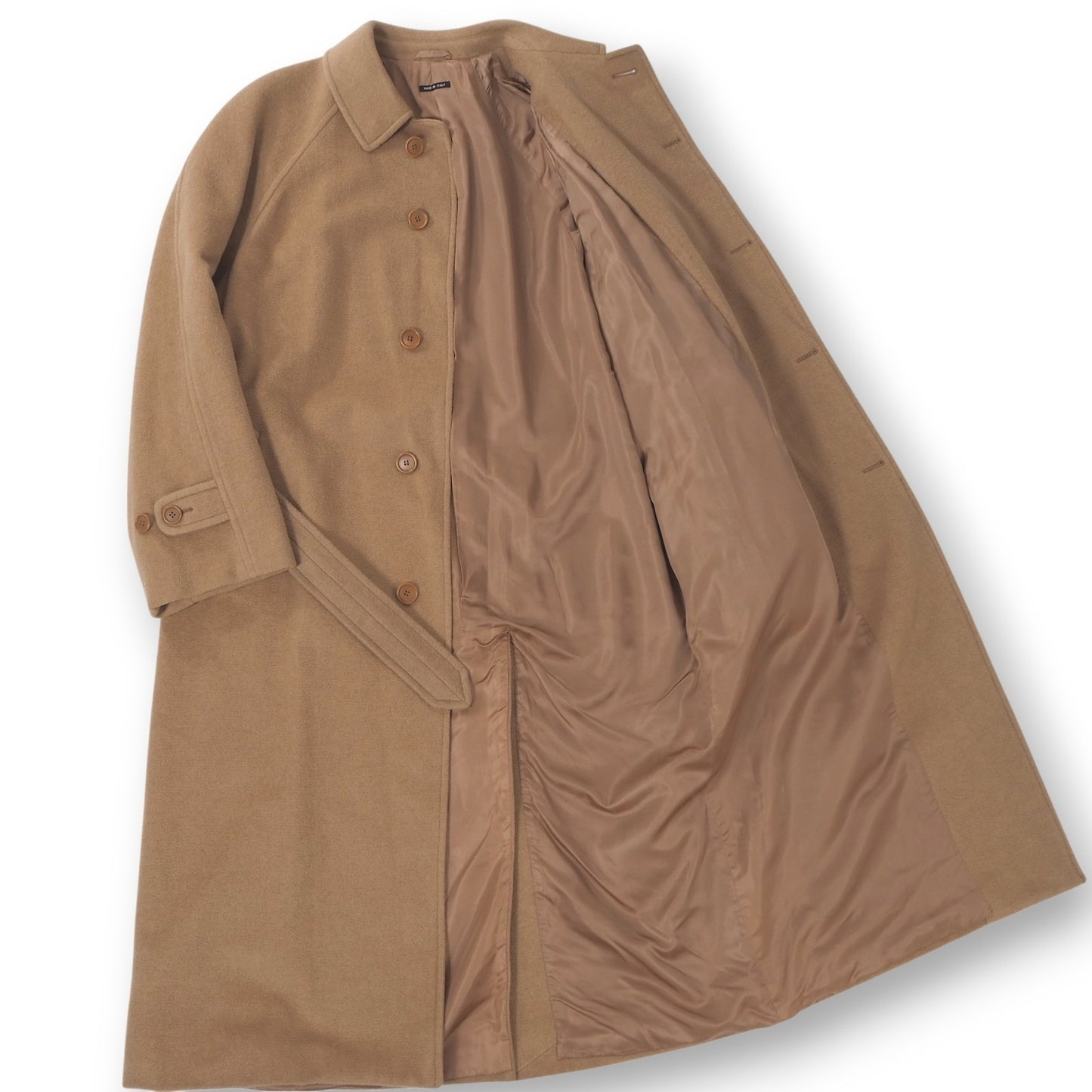 ジョルジオアルマーニ GIORGIO ARMANI ベビーキャメル ベルテッド コート 50 キャメル メンズ 正規品 6-ZC016