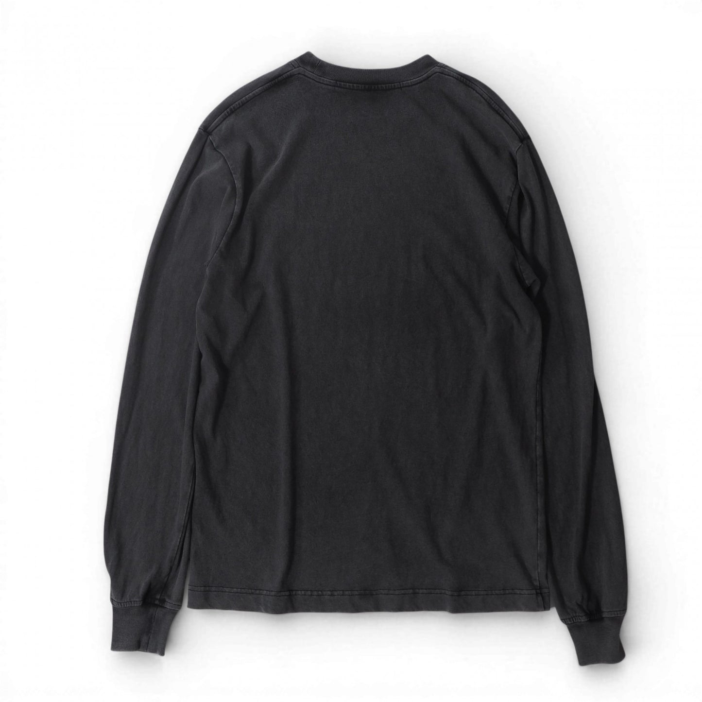 美品 アレキサンダーワン alexanderwang オーバーサイズ アシッド ウォッシュ ロングスリーブ Tシャツ ロンT S ダークグレー メンズ 正規品 6-ZD003