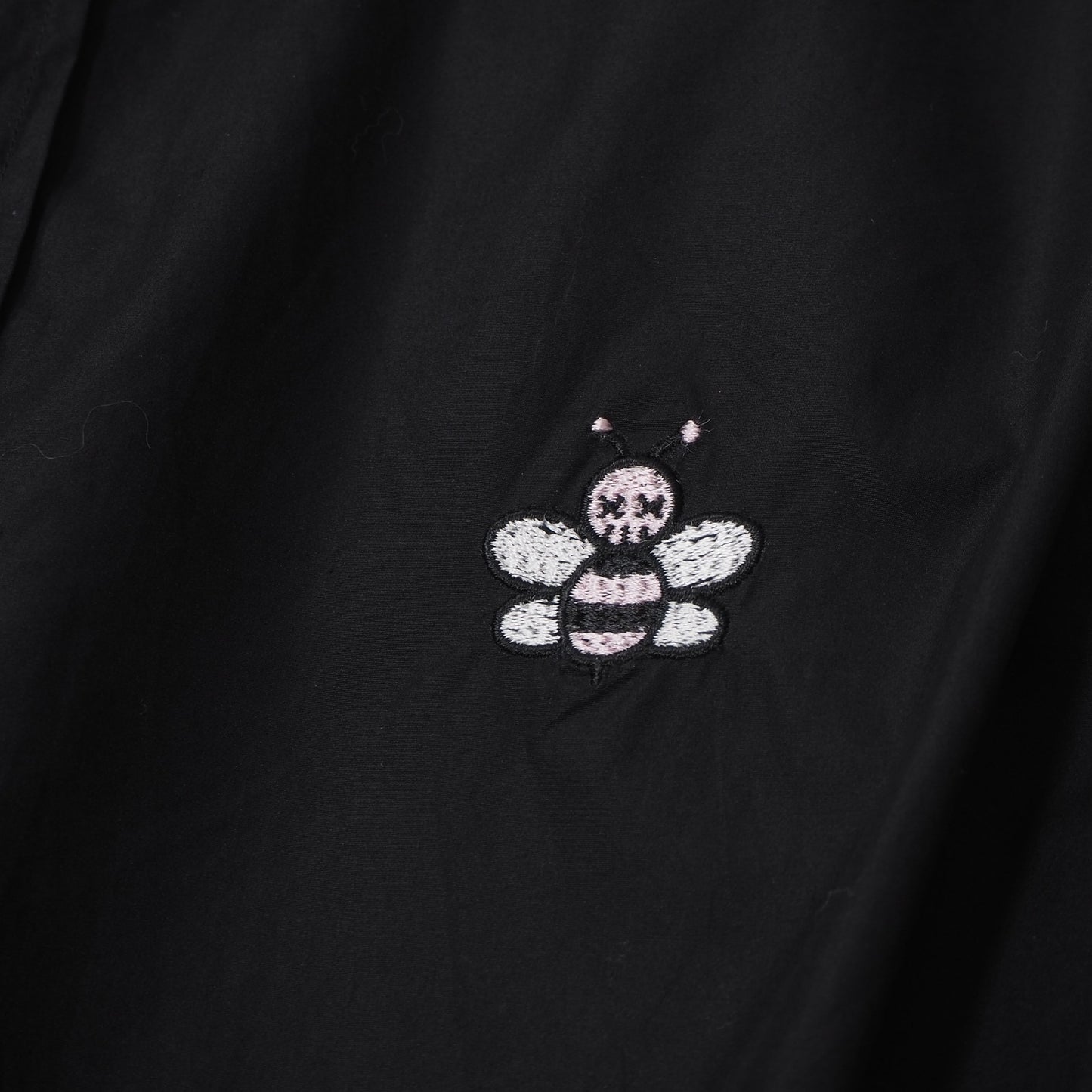 ディオール DIOR 19年製 Bee刺繍 長袖 シャツ 40 ブラック メンズ 正規品 6-ZD006