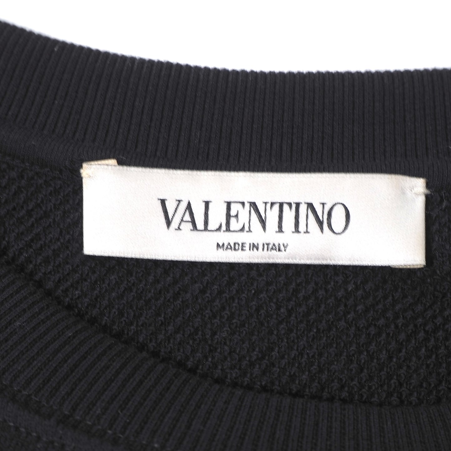 美品 ヴァレンティノ VALENTINO 20SS フリル リボン プルオーバー スウェット M ブラック レディース 正規品 6-ZE044