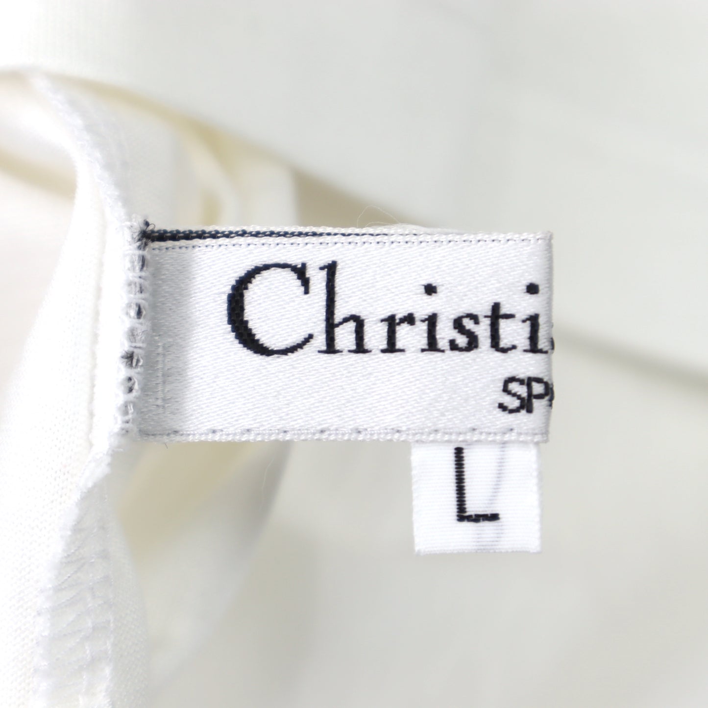 クリスチャンディオール Christian Dior ノースリーブ カットソー トップス L ホワイト レディース 3-ZH162