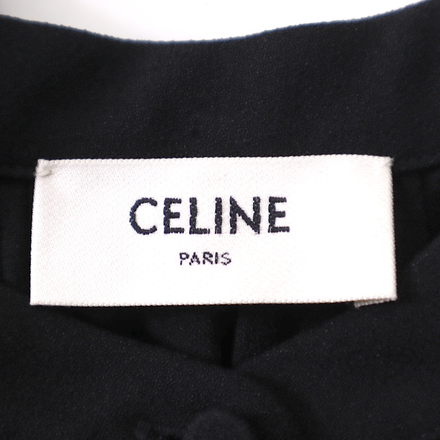 CELINE セリーヌ エディスリマン フランス製 ワンピース フォークドレス ブラック 38 レディース美品 3-YK213