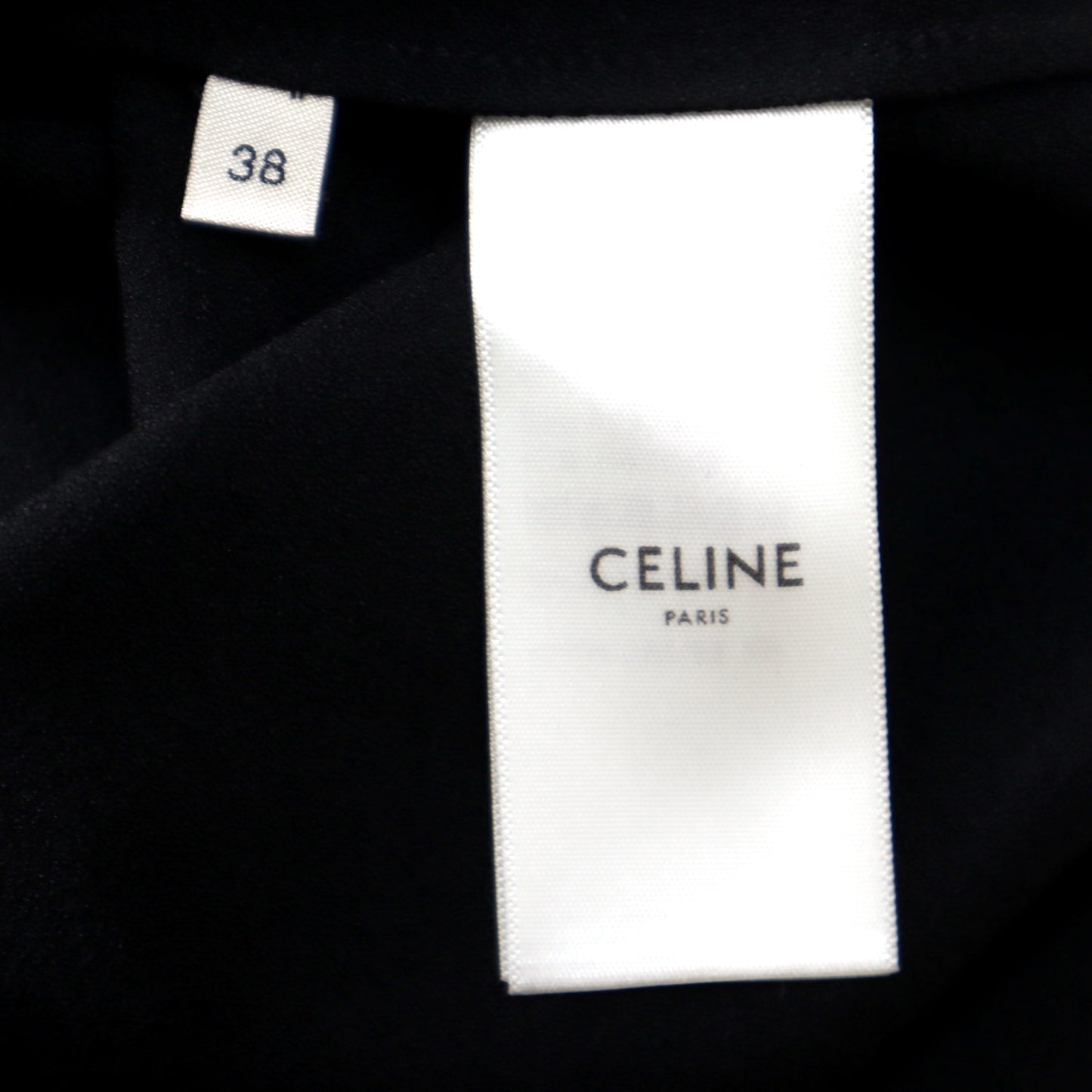 CELINE セリーヌ エディスリマン フランス製 ワンピース フォークドレス ブラック 38 レディース美品 3-YK213