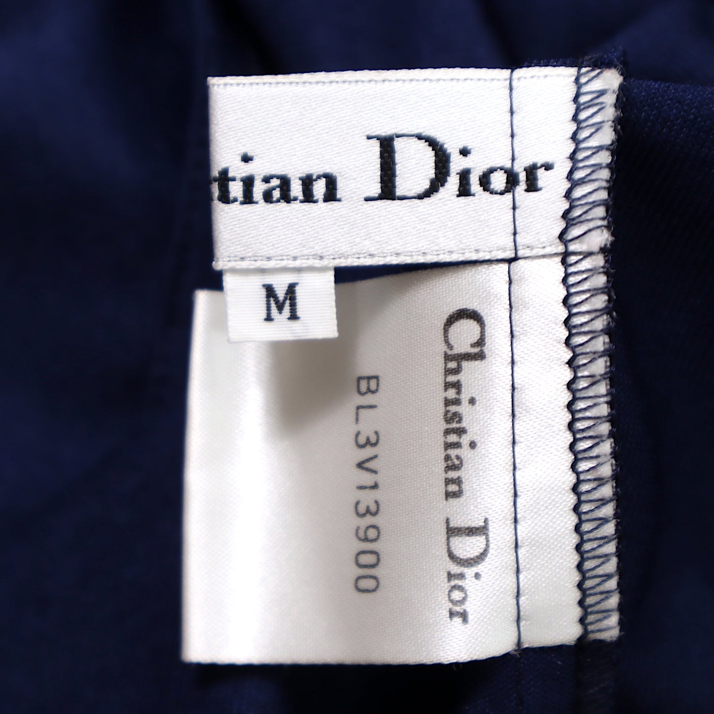 クリスチャンディオール Christian Dior アンサンブル カーディガン ノースリーブ セット M ネイビー レディース 3-YI044