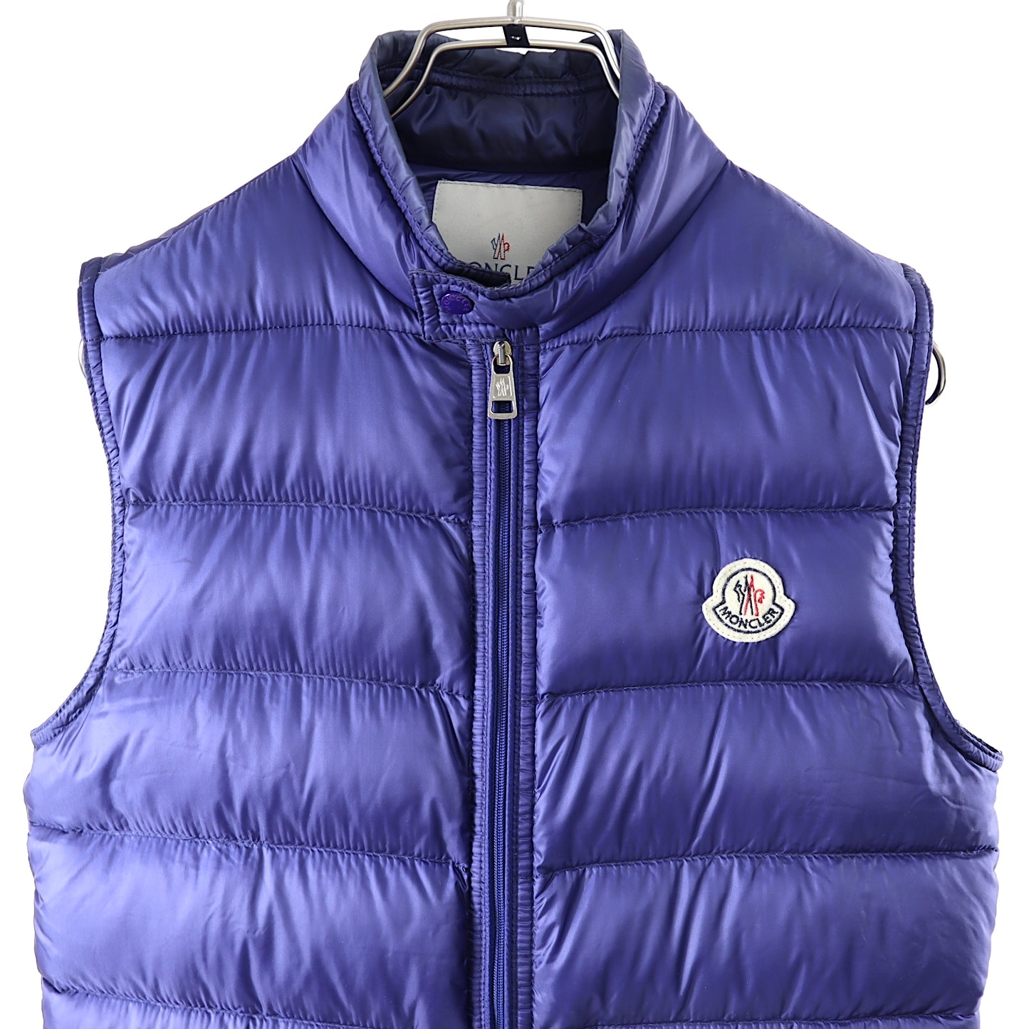 モンクレール MONCLER 国内正規品 ダウンベスト 0 ネイビーパープル レディース  3-DH008