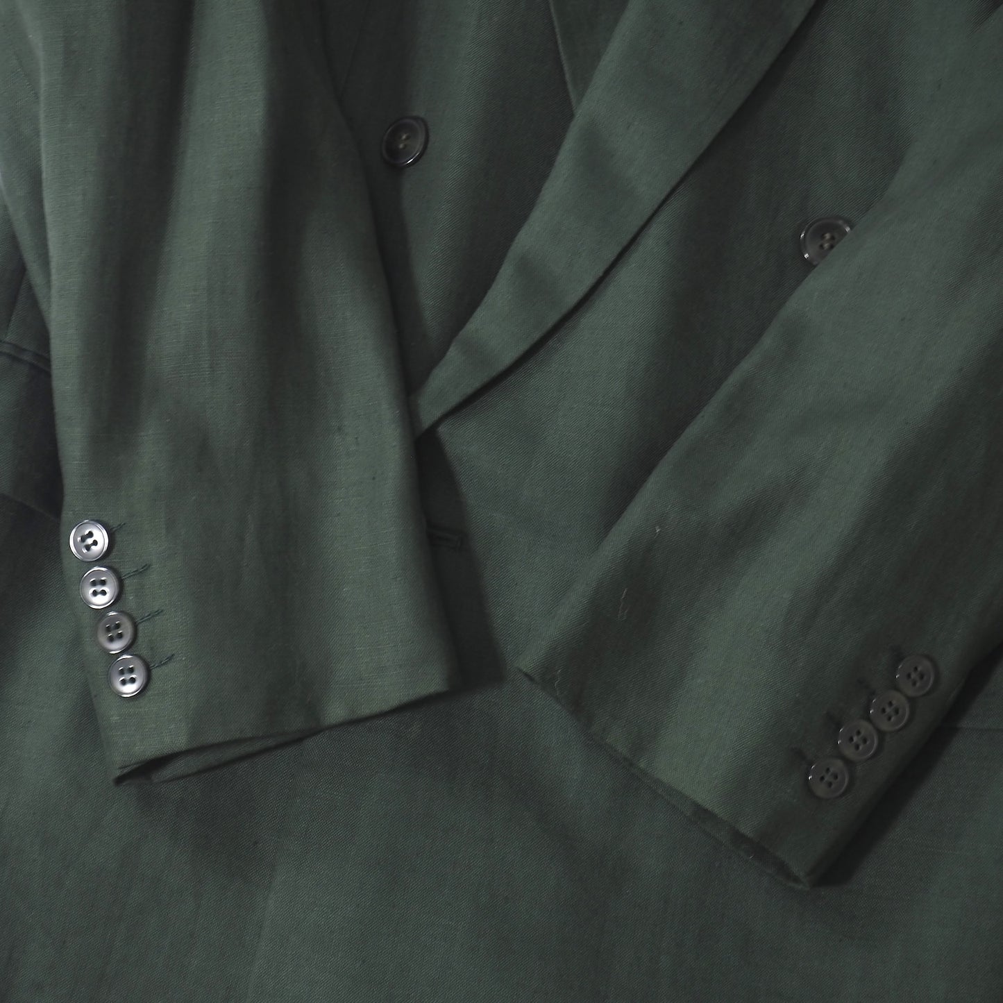美品 クリスチャンディオール Christian Dior リネン ジャケット AB-5 グリーン メンズ 正規品 M3-SL017