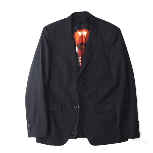 ジバンシー GIVENCHY 裏地総柄 テーラードジャケット 52 ブラック メンズ  正規品 3-YI041