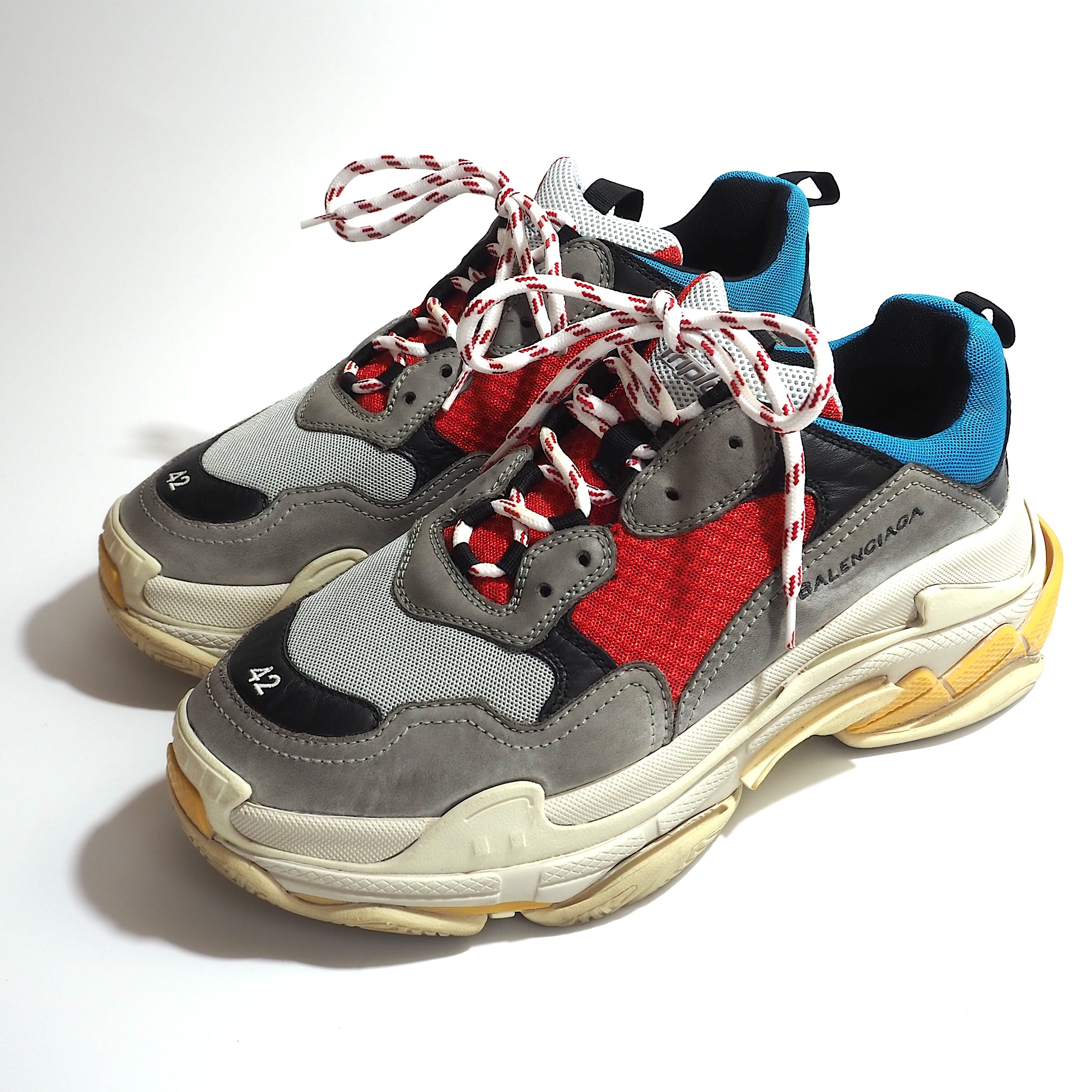 バレンシアガ BALENCIAGA 初期 イタリア製 トリプルS Triple-S スニーカー 42 マルチカラー メンズ 4-YG008 –  Bengal ブランド古着セレクトショップ