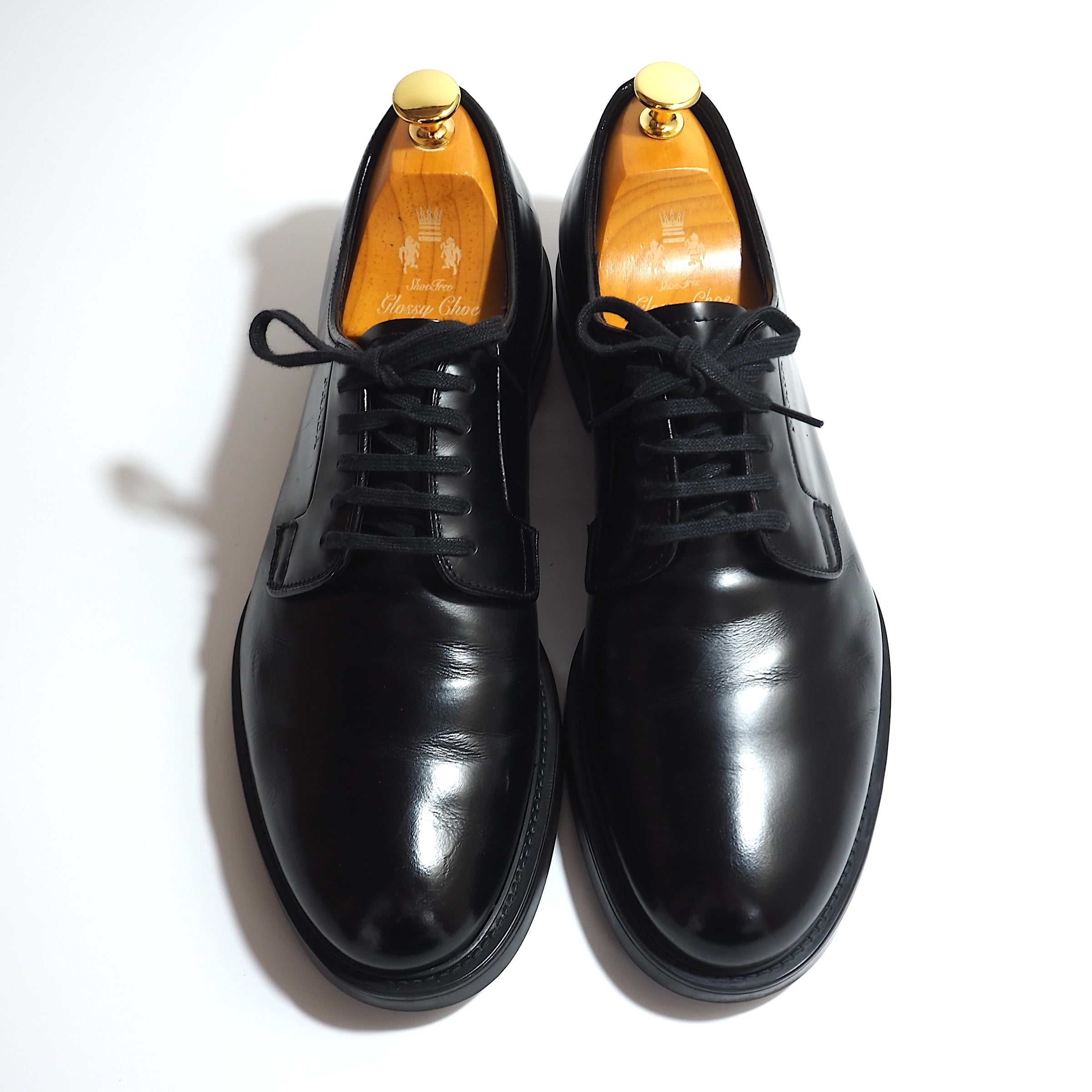 プラダ☆革靴☆ブラック☆メンズ☆サイズ7.5☆プレーントゥ☆レザーシューズ プラダ PRADA プレーントゥ レザー シューズ 8 ブラック メンズ