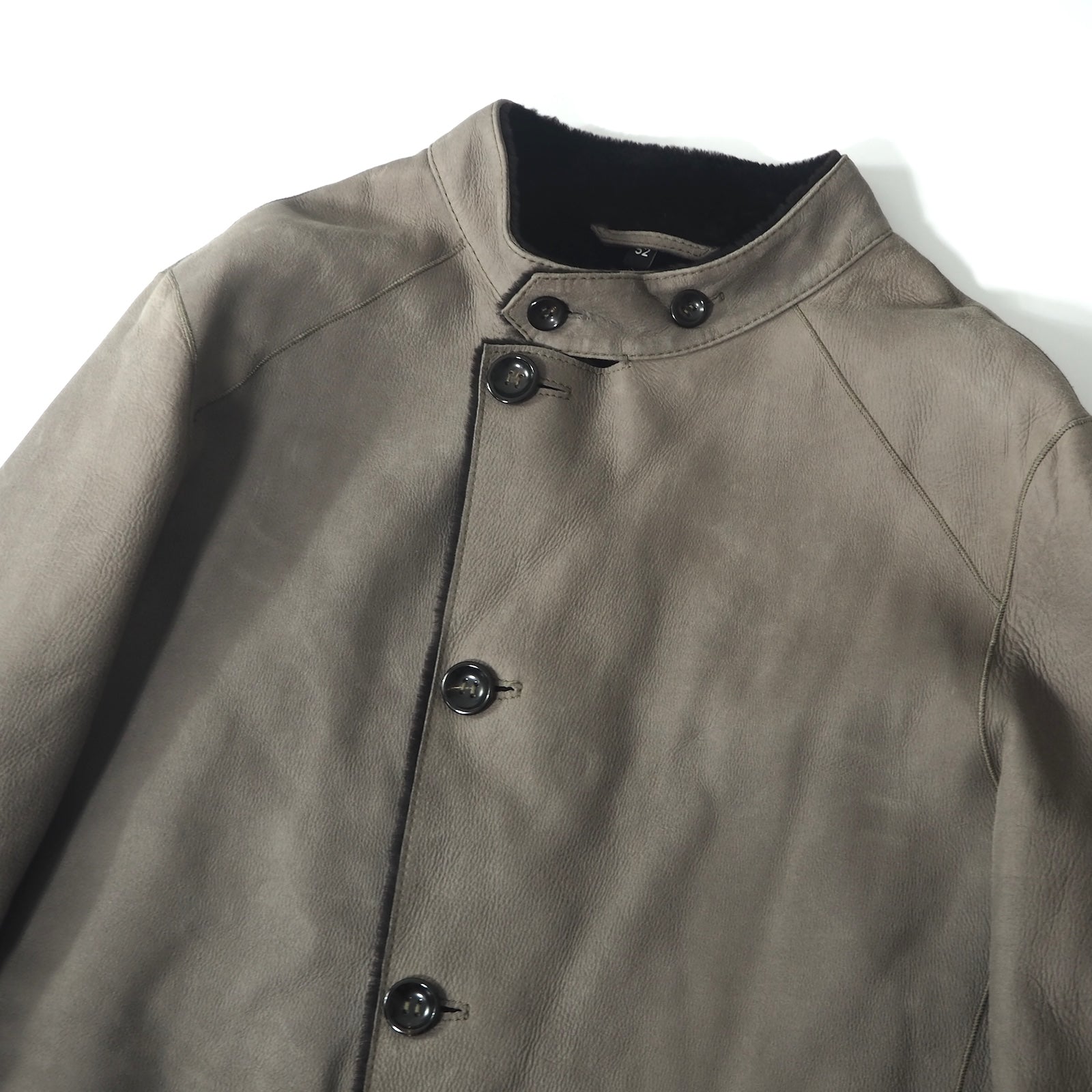 ジョルジオアルマーニ GIORGIO ARMANI 黒タグ ムートンファー レザー