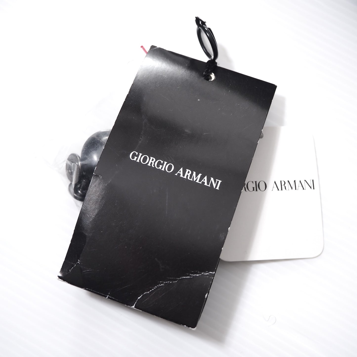 ジョルジオアルマーニ GIORGIO ARMANI 最高級 黒タグ ダブルブレスト レザーコート 50 ブラック メンズ 極美品 正規品 5-DA004
