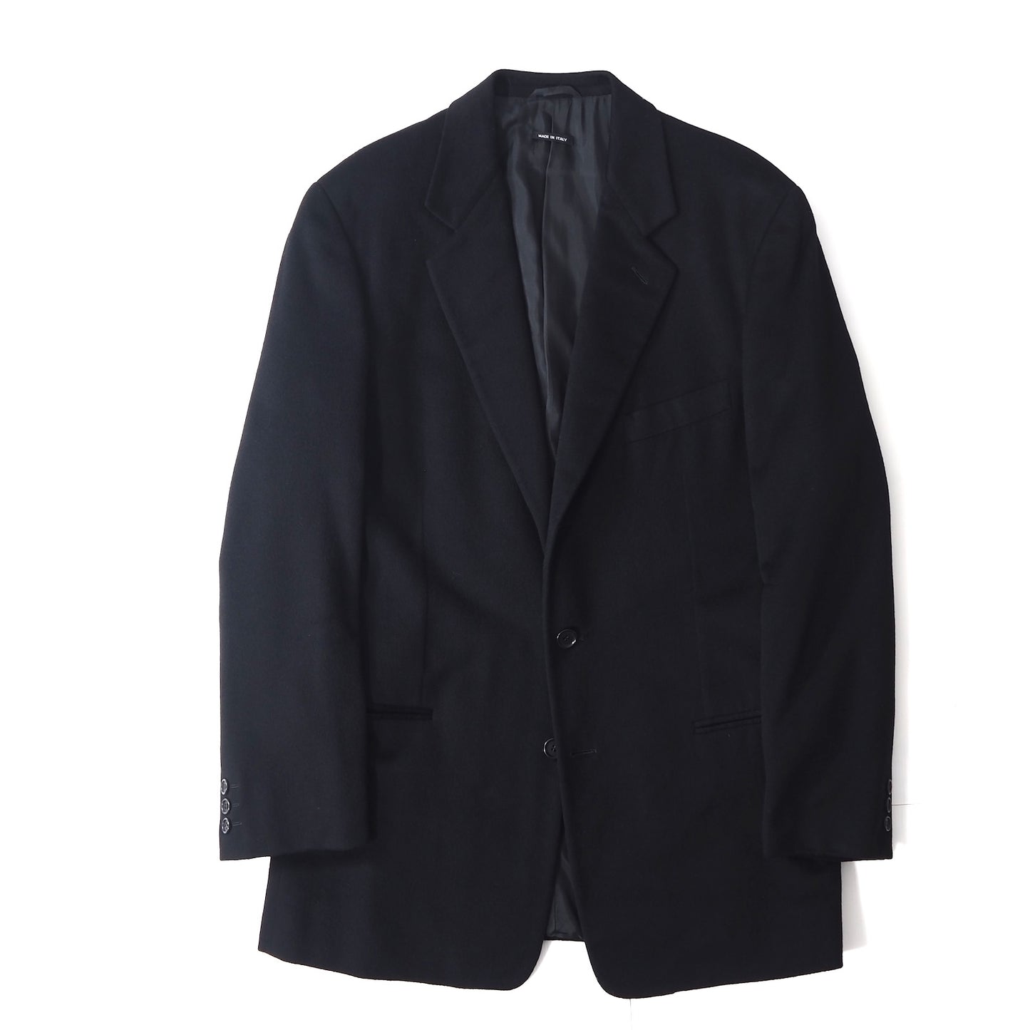 ジョルジオアルマーニ GIORGIO ARMANI ピュアカシミヤ ジャケット ブラック メンズ 正規品 M3-YJ143