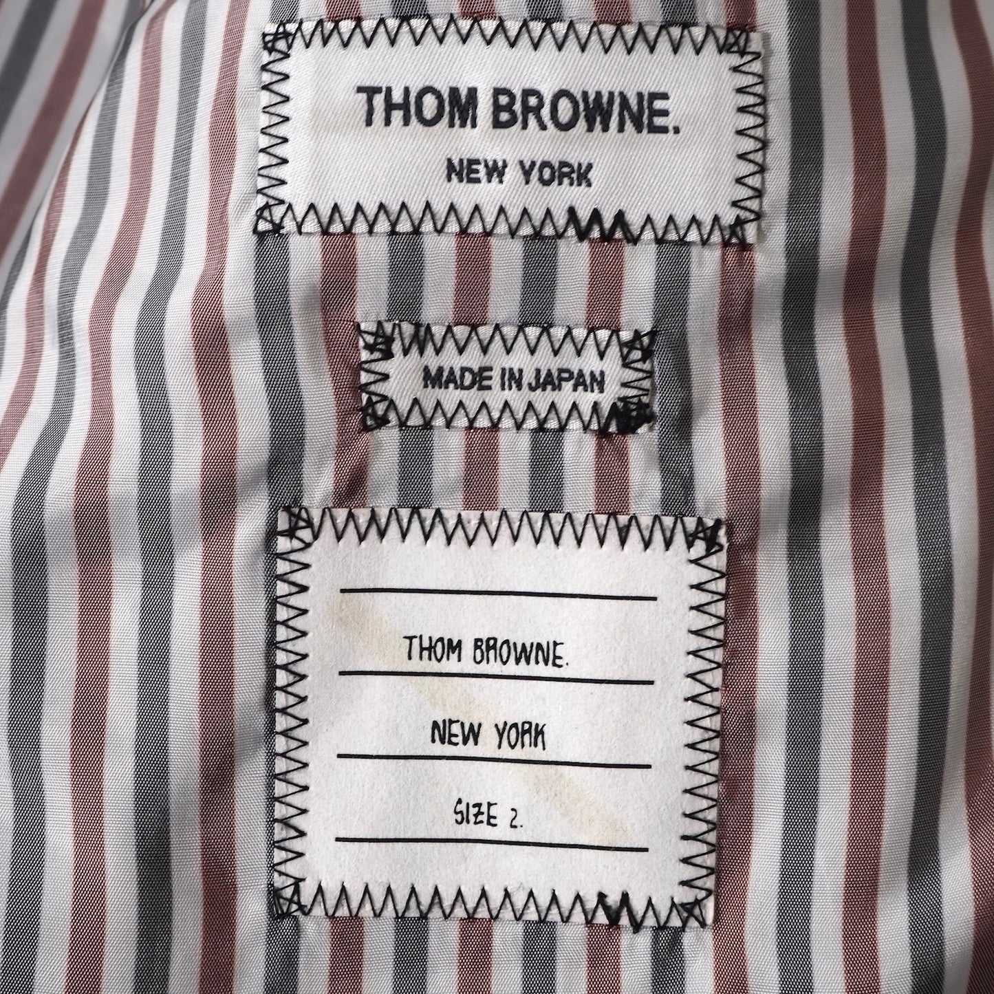 トムブラウン THOM BROWNE レザージャケット 2 ブラック メンズ 美品 正規品 5-YA020