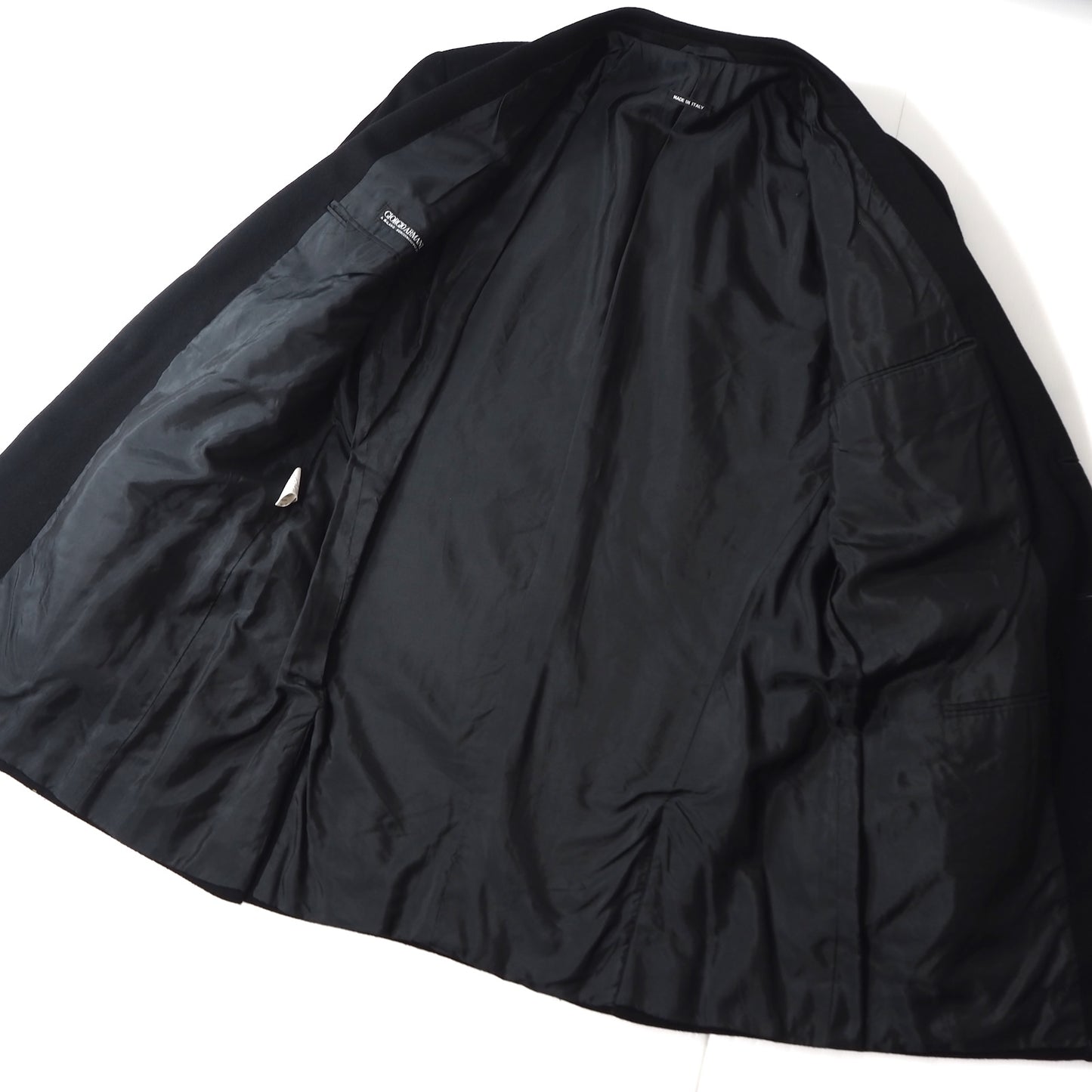 ジョルジオアルマーニ GIORGIO ARMANI ピュアカシミヤ ジャケット ブラック メンズ 正規品 M3-YJ143