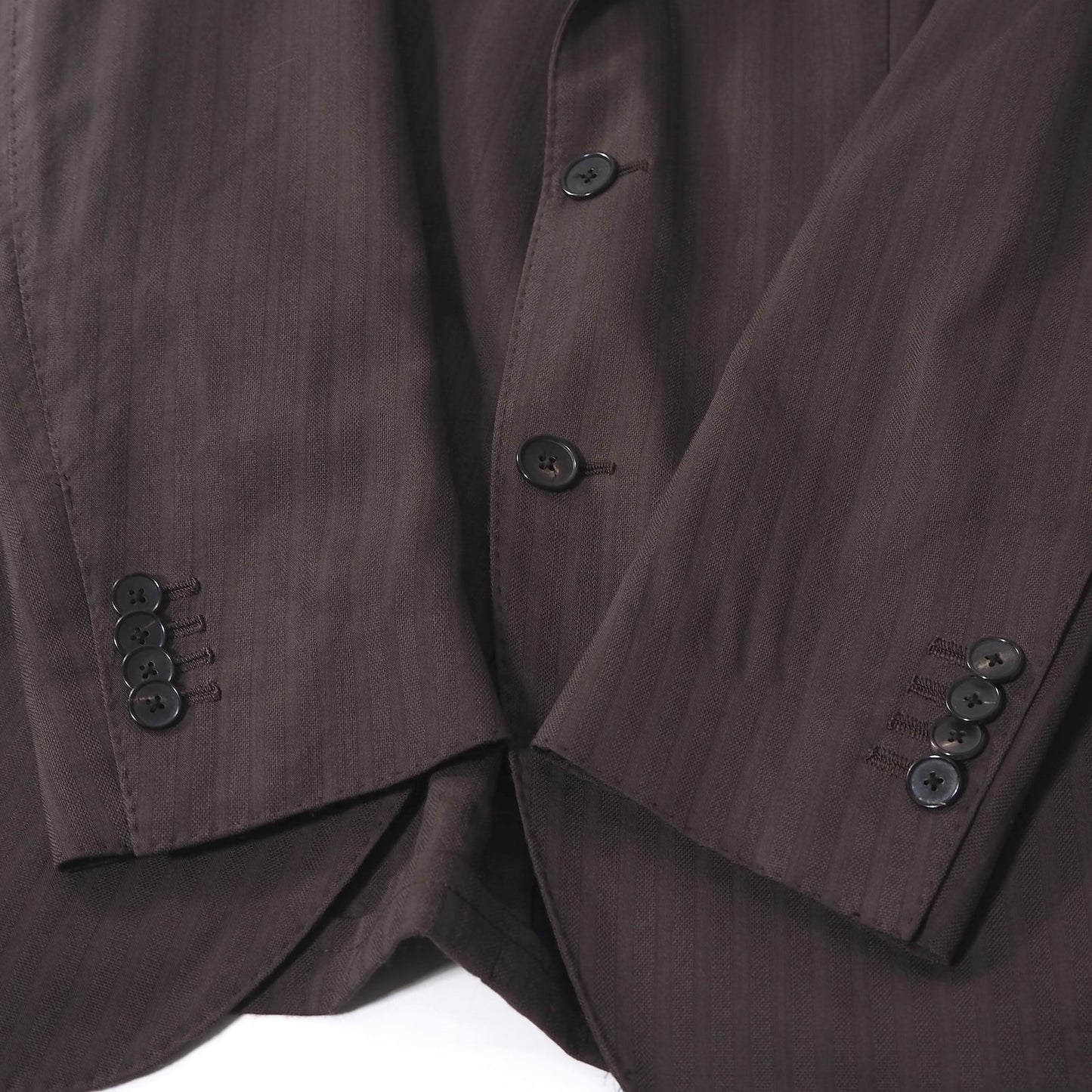 ラルディーニ LARDINI イアリア製 ブートニエール付 スーツ ウール セットアップ 48 ブラウン メンズ 正規品 5-YC019