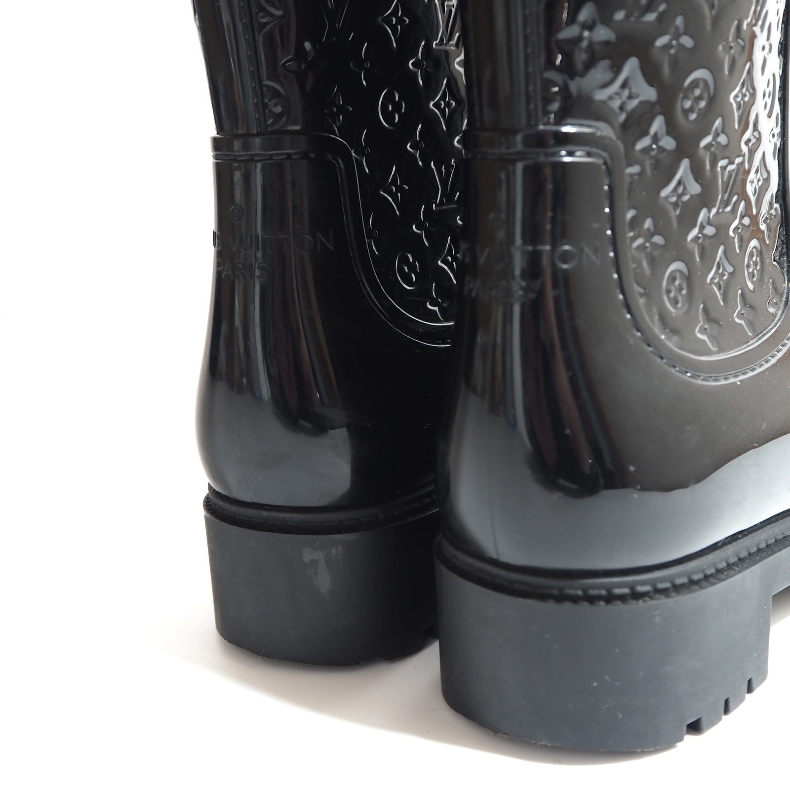 ルイヴィトン Louis Vuitton モノグラム ロング レインブーツ 36 23