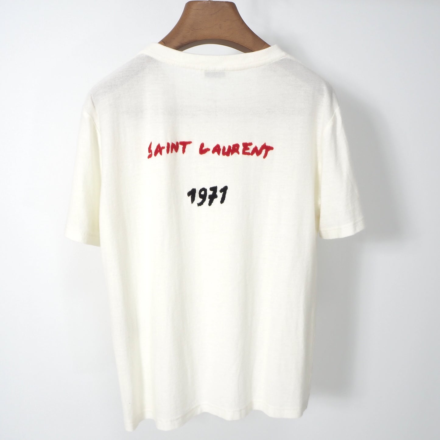 サンローラン パリ SAINT LAURENT PARIS Tシャツ XS ベージュ メンズ 4-YC025