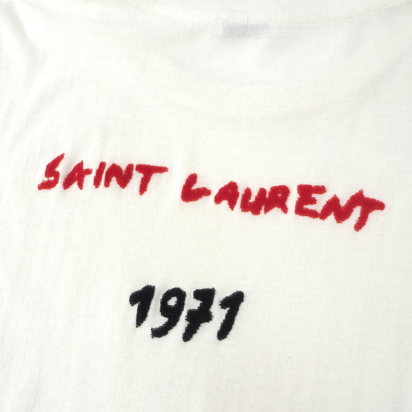 サンローラン パリ SAINT LAURENT PARIS Tシャツ XS ベージュ メンズ 4-YC025