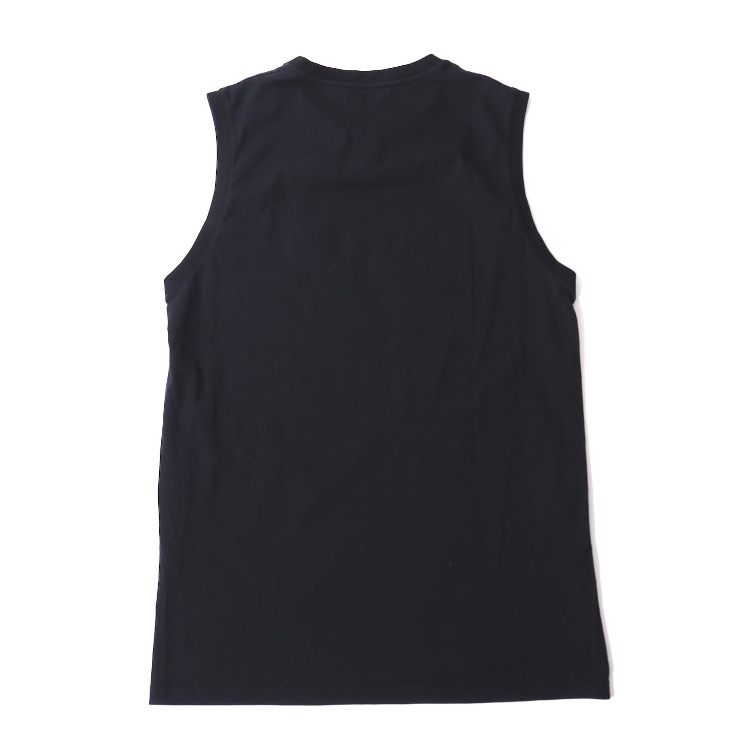 美品 ジバンシー GIVENCHY ロゴプリント ノースリーブ カットソー S ブラック メンズ 正規品 5-ZH035