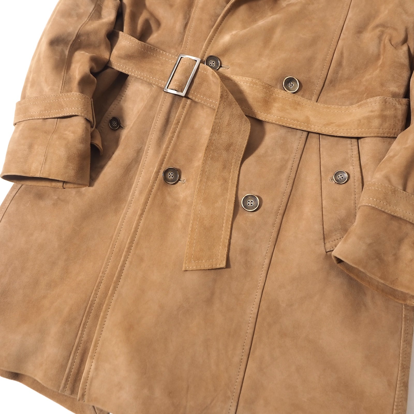 エンメティ EMMETI イタリア製 ラビットファー レザー トレンチコート