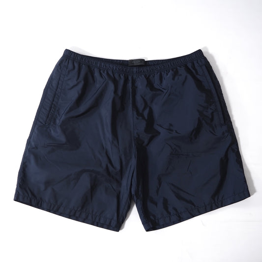 美品 プラダ PRADA 黒タグ 22年製 RE-NYLON ショーツ ショートパンツ ハーフパンツ 48 ネイビー メンズ 正規品 5-YC023