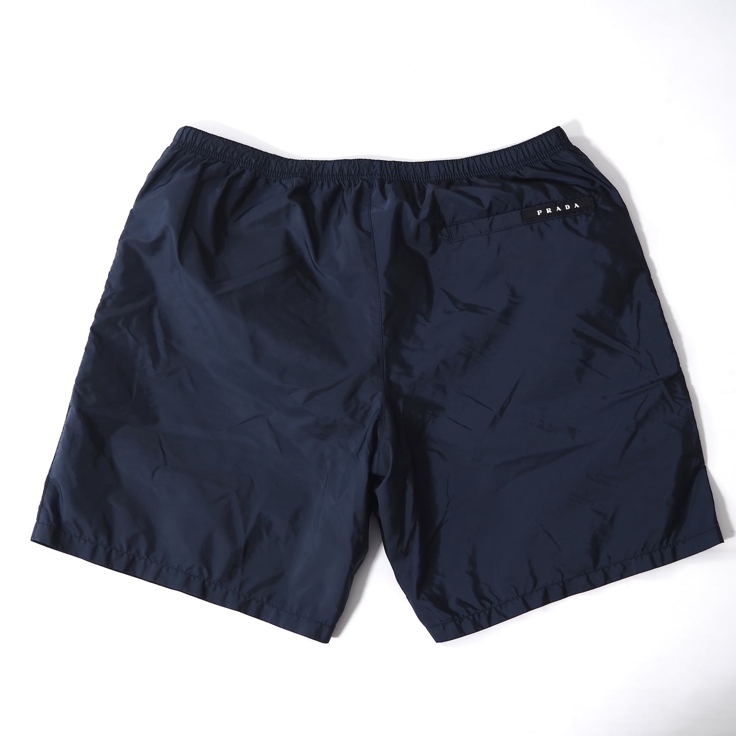 美品 プラダ PRADA 黒タグ 22年製 RE-NYLON ショーツ ショートパンツ ハーフパンツ 48 ネイビー メンズ 正規品 5-YC023