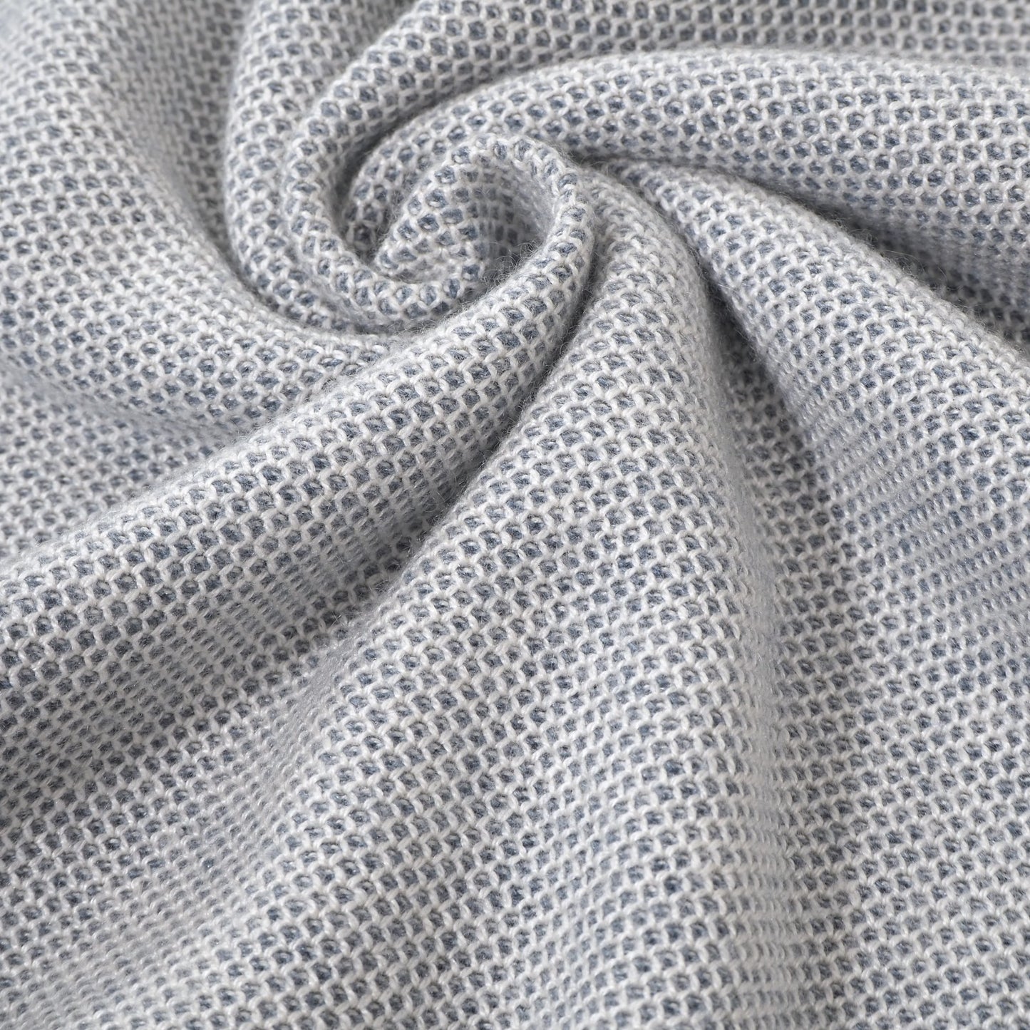 美品 ロロピアーナ Loro Piana イタリア製 シルク カシミヤ ドライバーズニット セーター 54 ブルーグレー ホワイト メンズ 正規品 6-ZA009