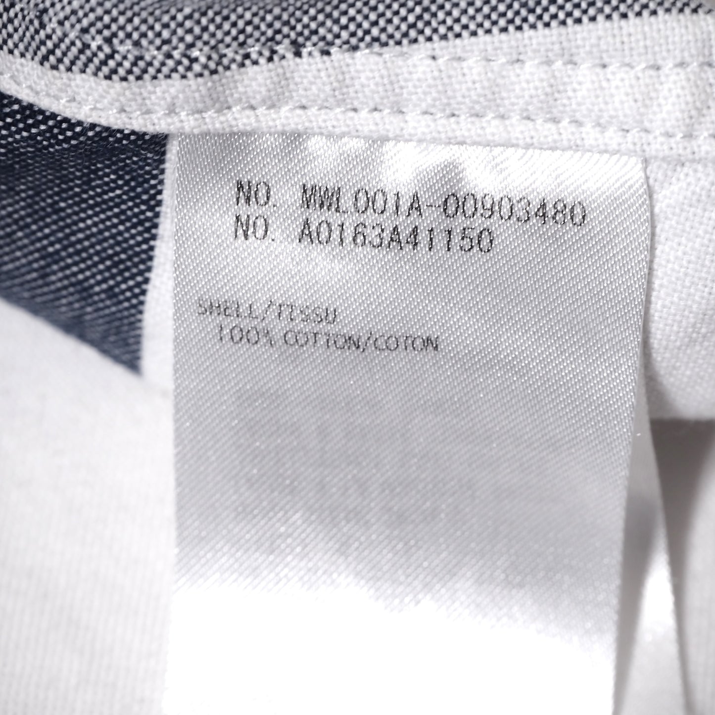 トムブラウン THOM BROWNE 4Bar コットン オックスフォード 長袖 チェック シャツ 3 ブルー メンズ 正規品 4-ZI016