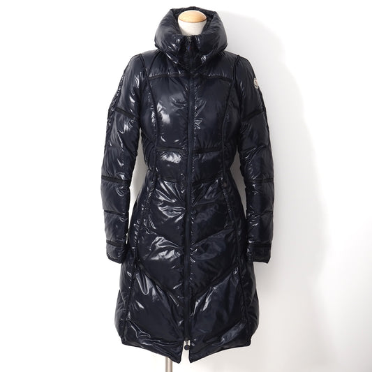 モンクレール MONCLER JPタグ ダウンコート 0 ネイビー レディース 正規品 5-ZH014