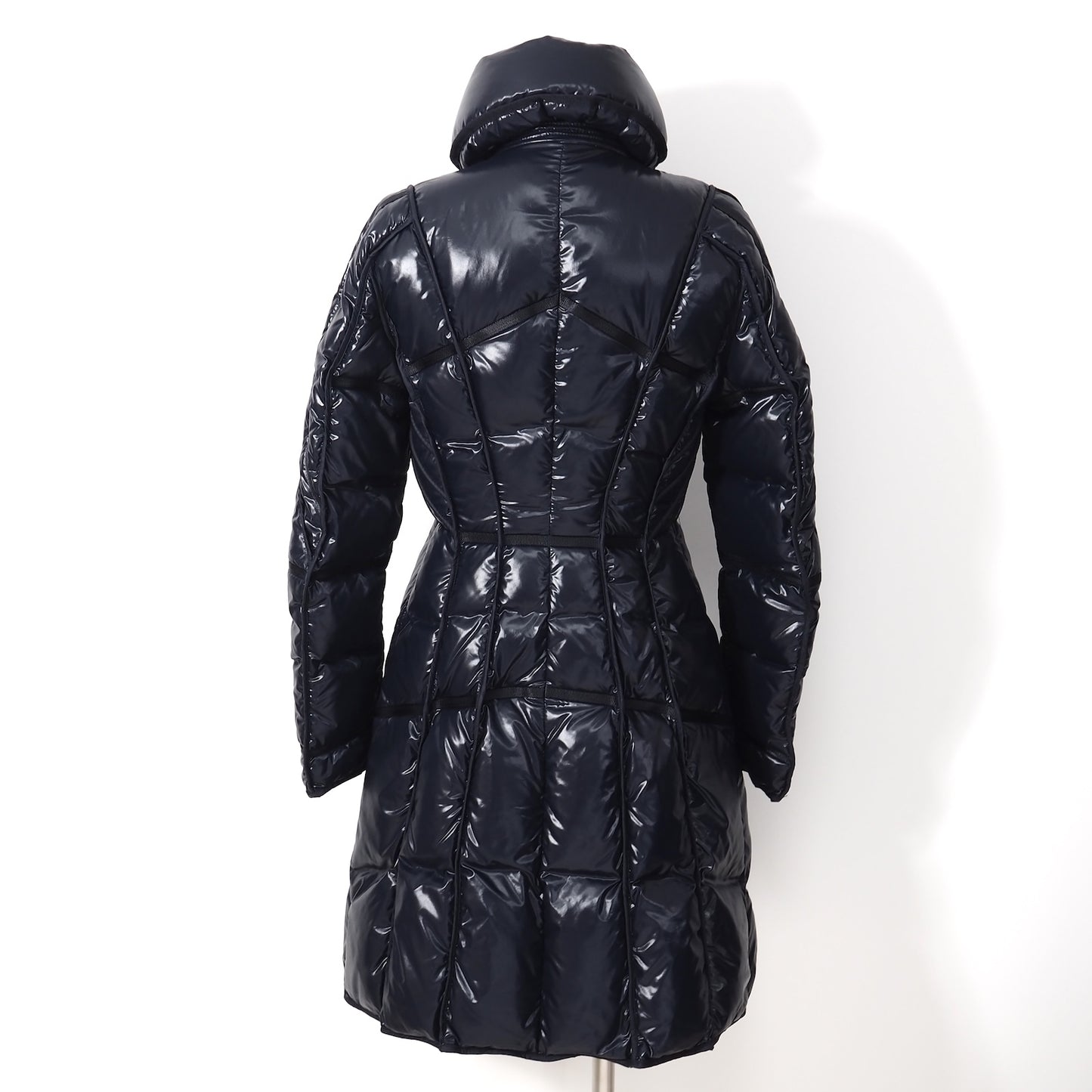 モンクレール MONCLER JPタグ ダウンコート 0 ネイビー レディース 正規品 5-ZH014