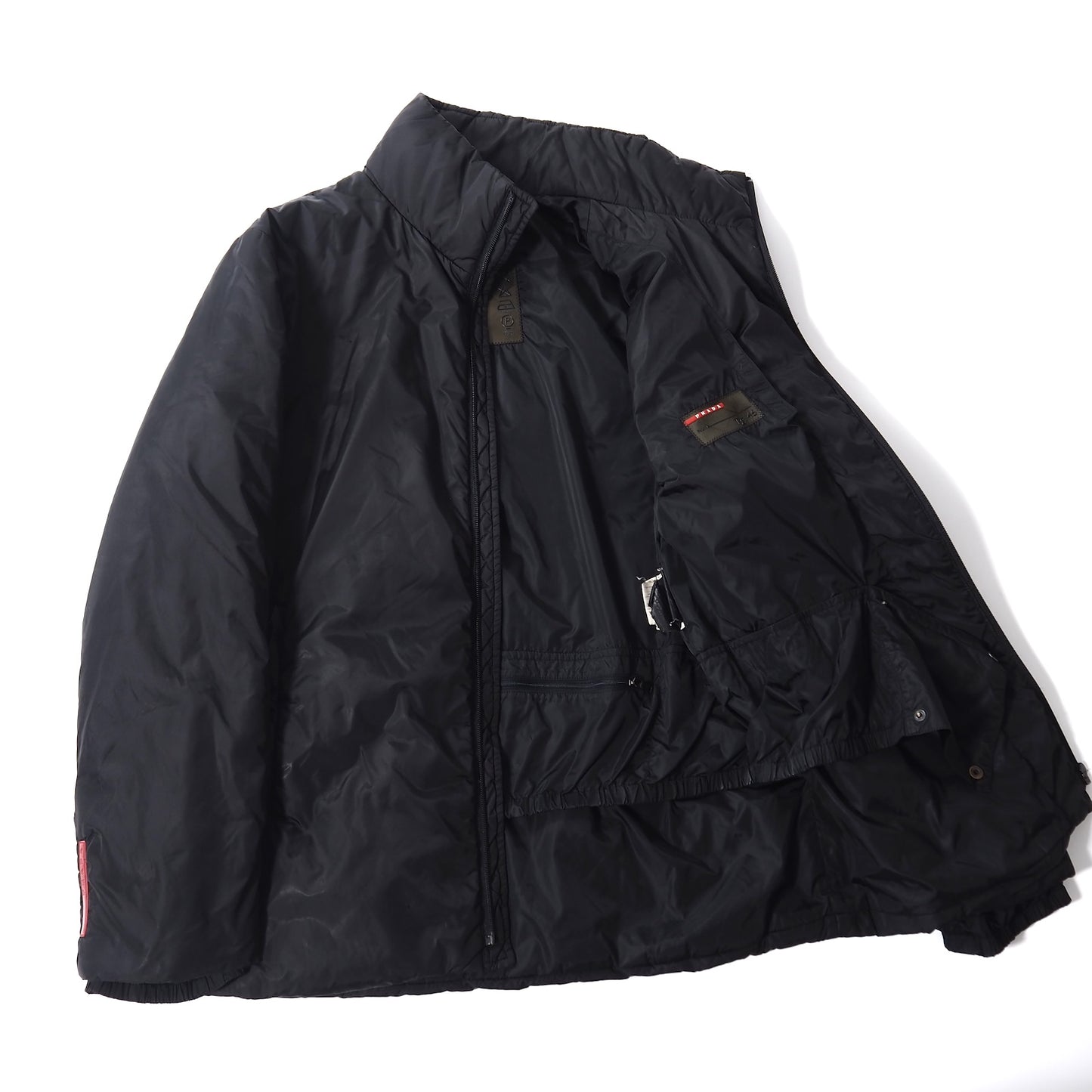 プラダ スポーツ PRADA SPORTS パデット ジャケット 中綿 46 ブラック メンズ 正規品 5-ZI012