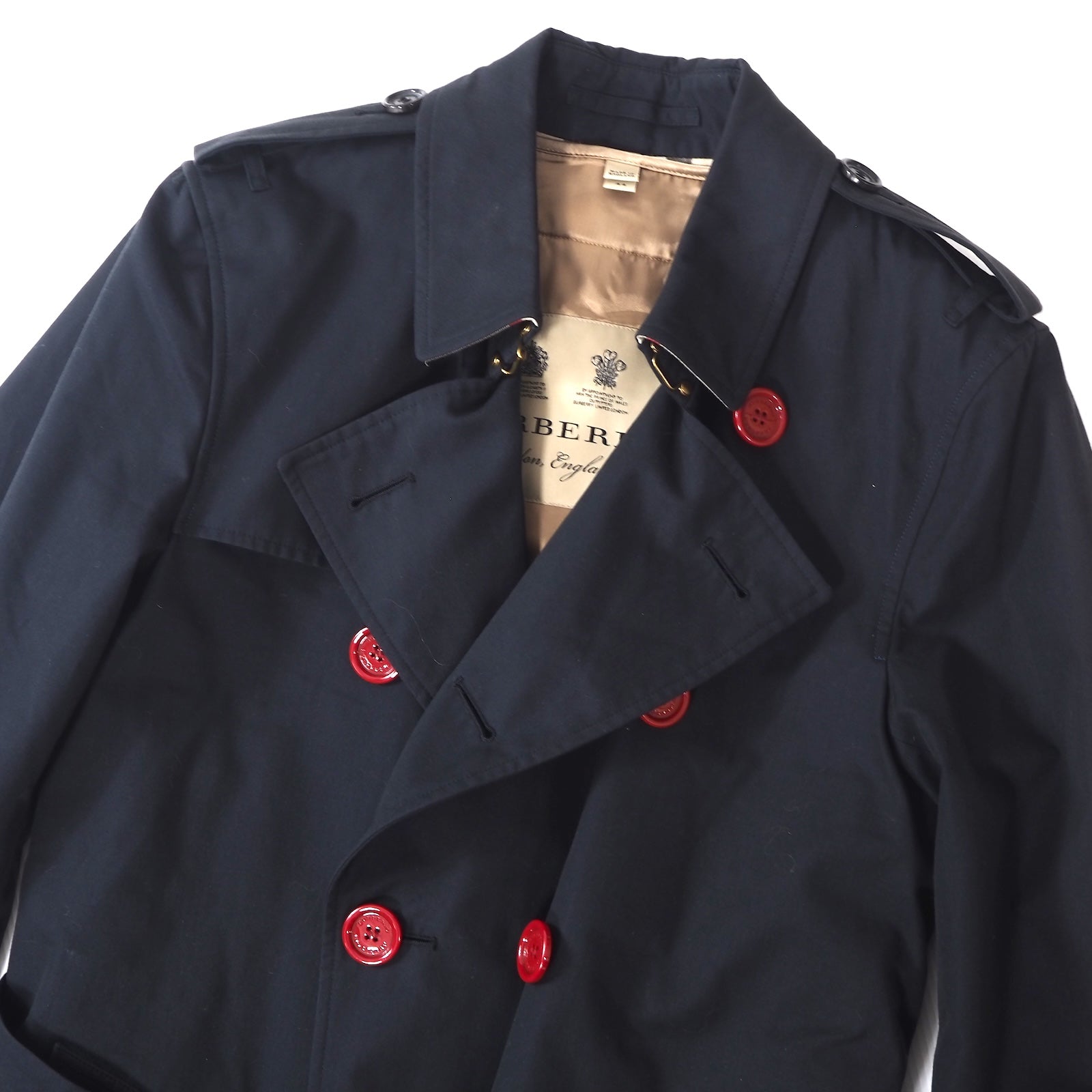 Burberry THE KENSINGTON トレンチコート ネイビー 44 Burberry THE KENSINGTON トレンチコート ネイビー 44