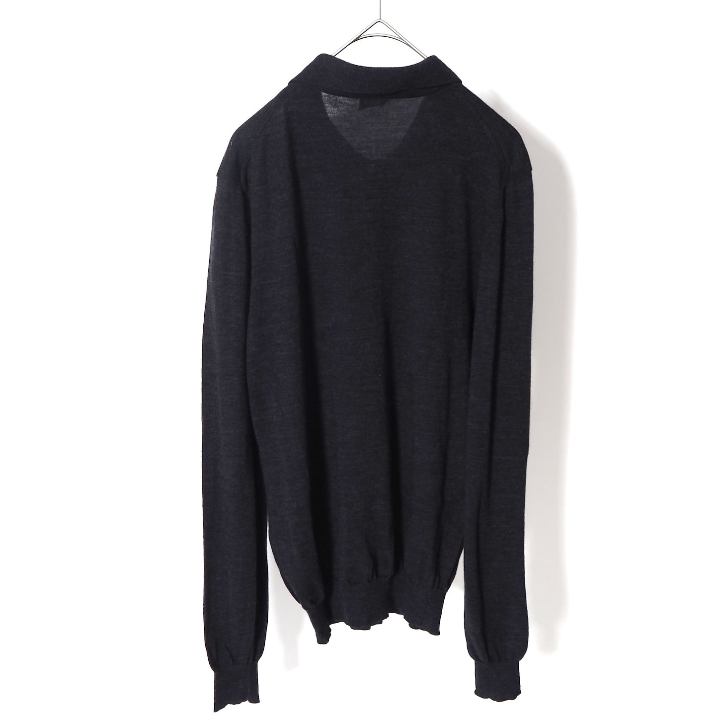 ジルサンダー JIL SANDER 長袖 ニット シャツ ダークグレー メンズ  S相当 正規品 2-DH113