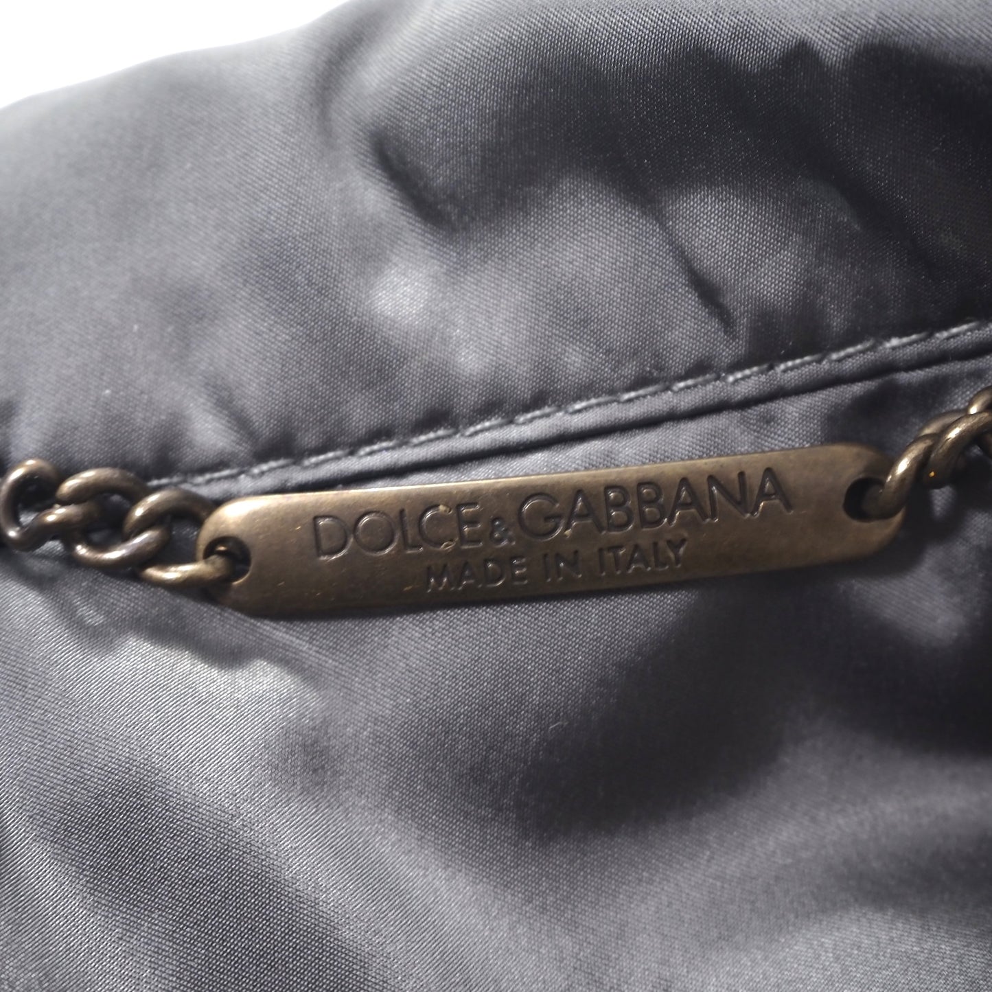 ドルチェ＆ガッバーナ DOLCE＆GABBANA 中綿 ミリタリージャケット 44 グレー メンズ 正規品 4-YB040