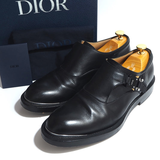 ディオール DIOR EVIDENCE DERBY エヴィデンス ダービー モンク カーフスキン レザーシューズ 42 26㎝相当 ブラック メンズ 正規品 5-ZC015
