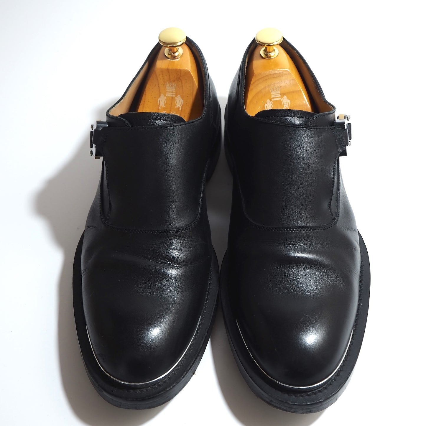 ディオール DIOR EVIDENCE DERBY エヴィデンス ダービー モンク カーフスキン レザーシューズ 42 26㎝相当 ブラック メンズ 正規品 5-ZC015