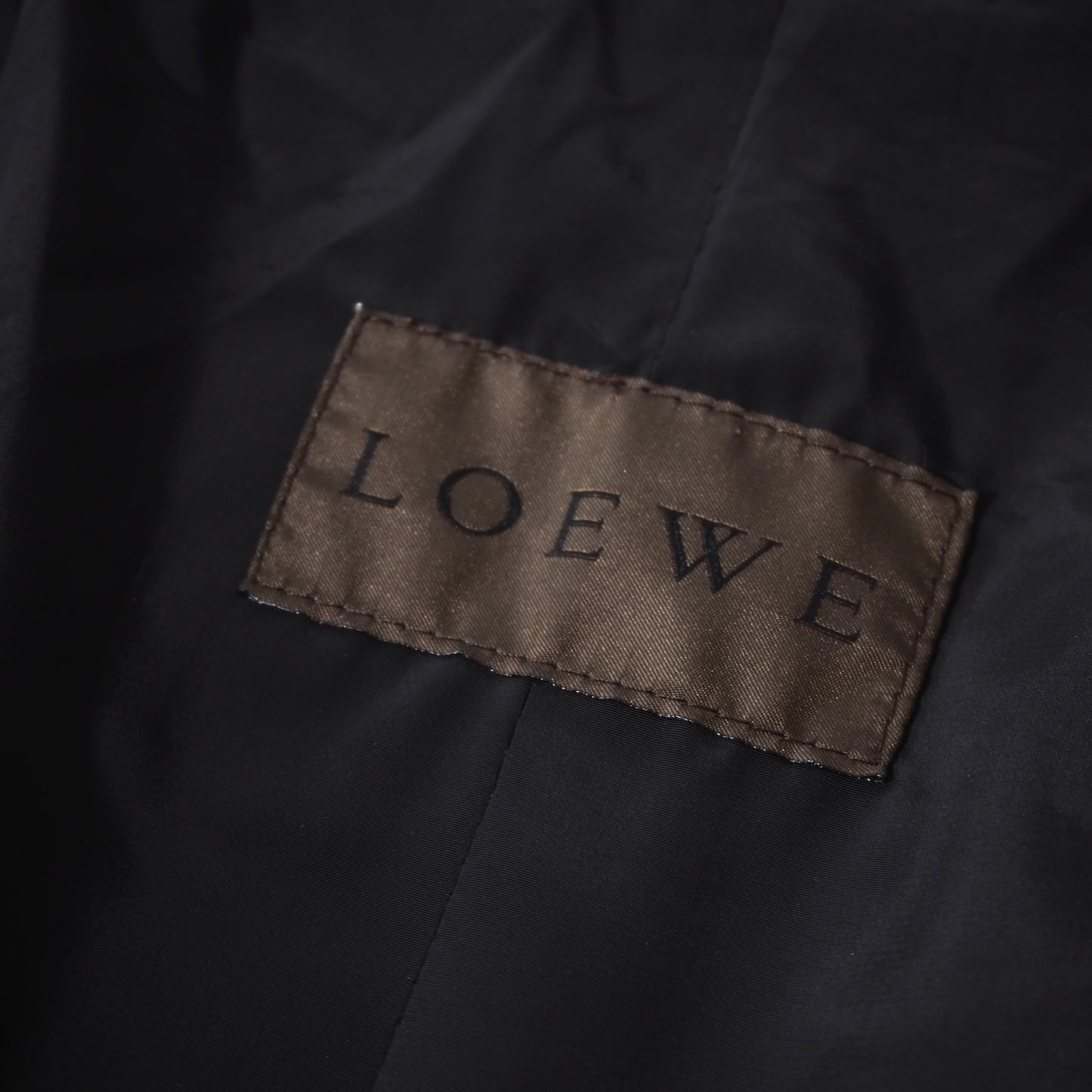ロエベ LOEWE スペイン製 ダブルブレスト パデッド コート ジャケット 中綿 M ブラック メンズ 正規品 5-SD006