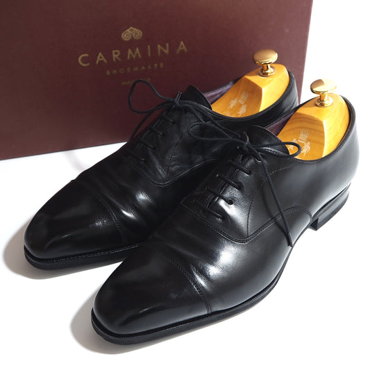 CARMINA カルミナ カルミーナ ストレートチップ レザー シューズ 7.5 ブラック メンズ 正規品 5-ZC011